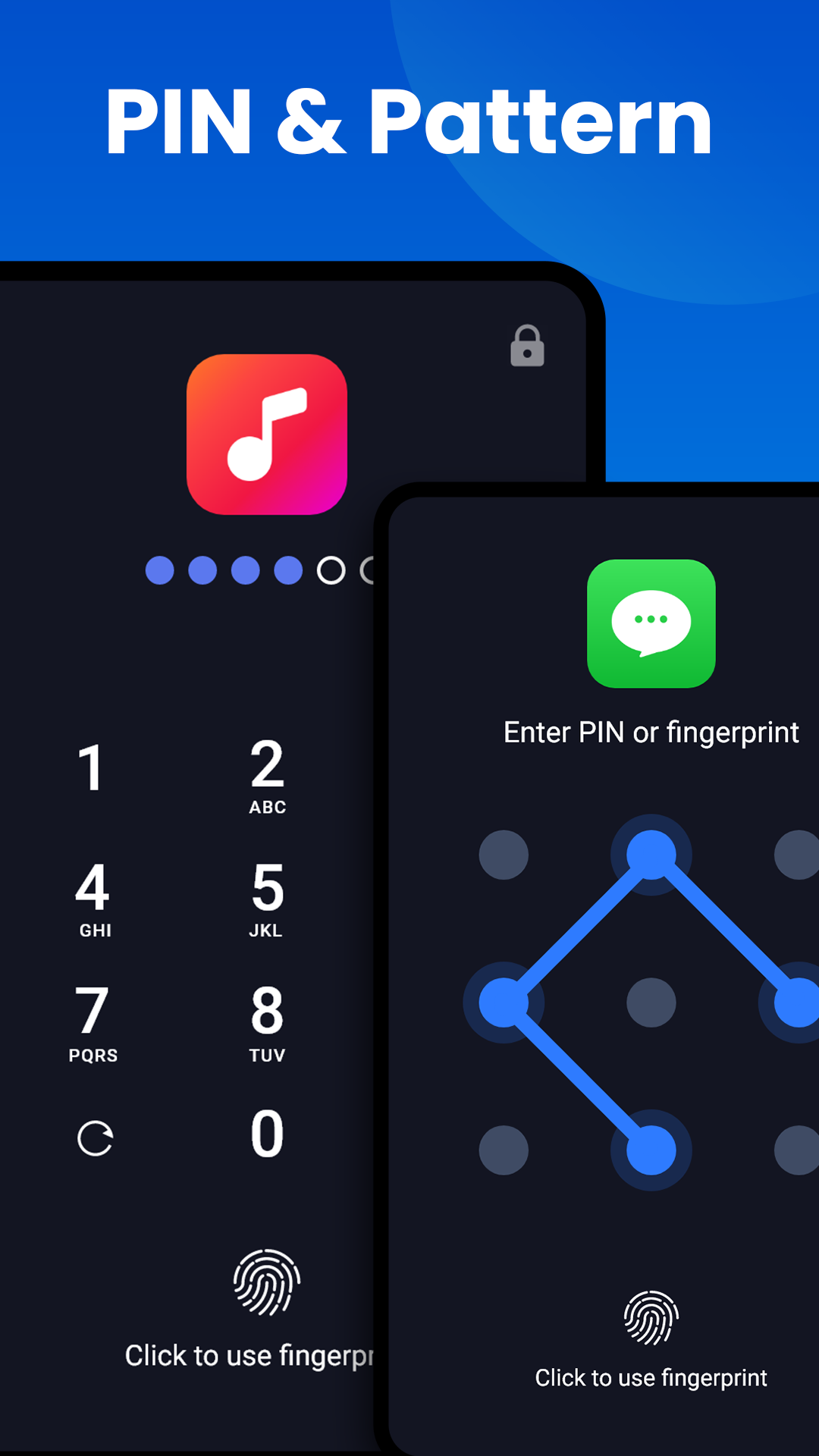 اسکرین شات 5 برنامه App lock - Fingerprint,Applock