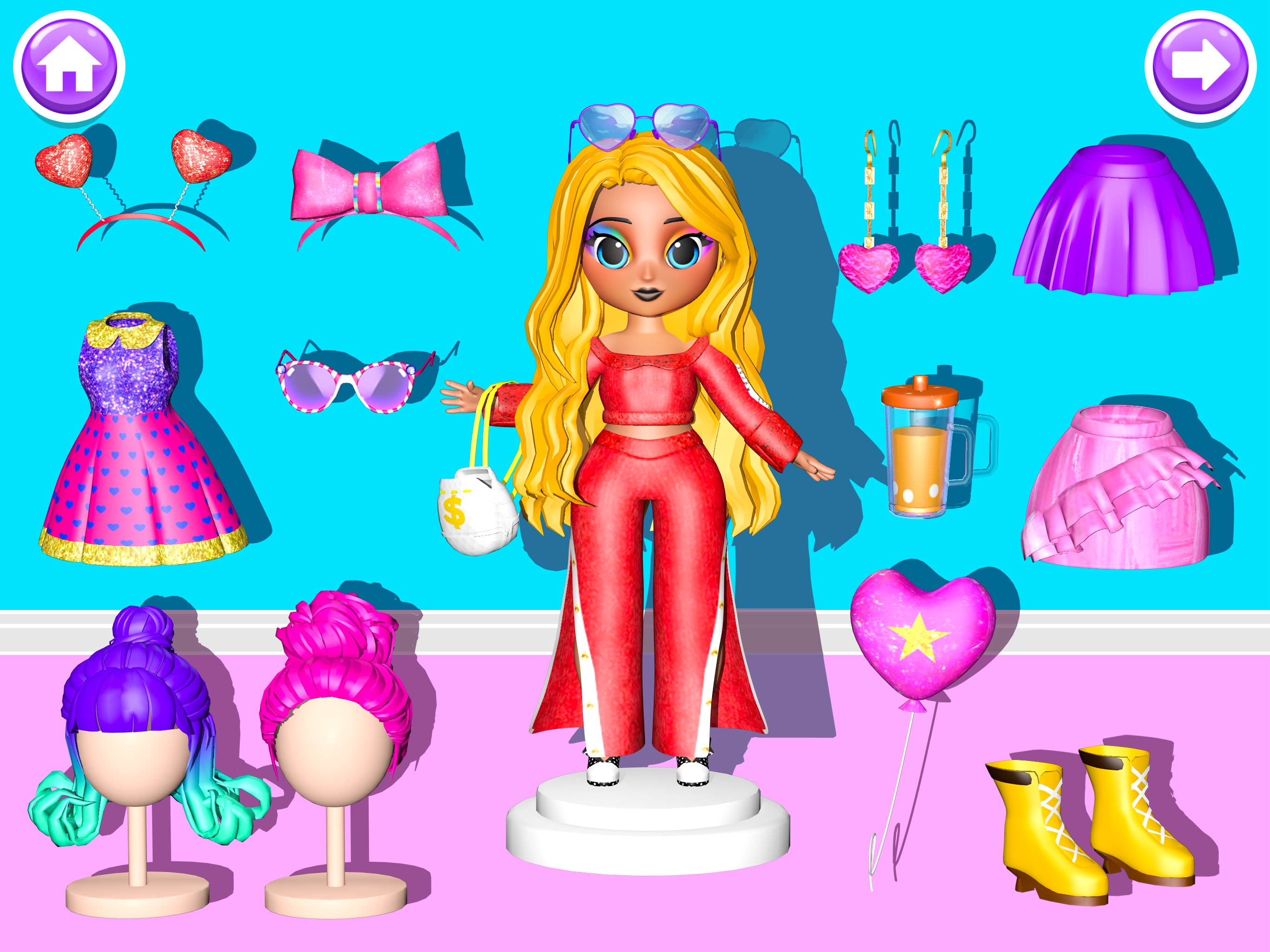 اسکرین شات 4 بازی Surprise Doll: Dress Up Games
