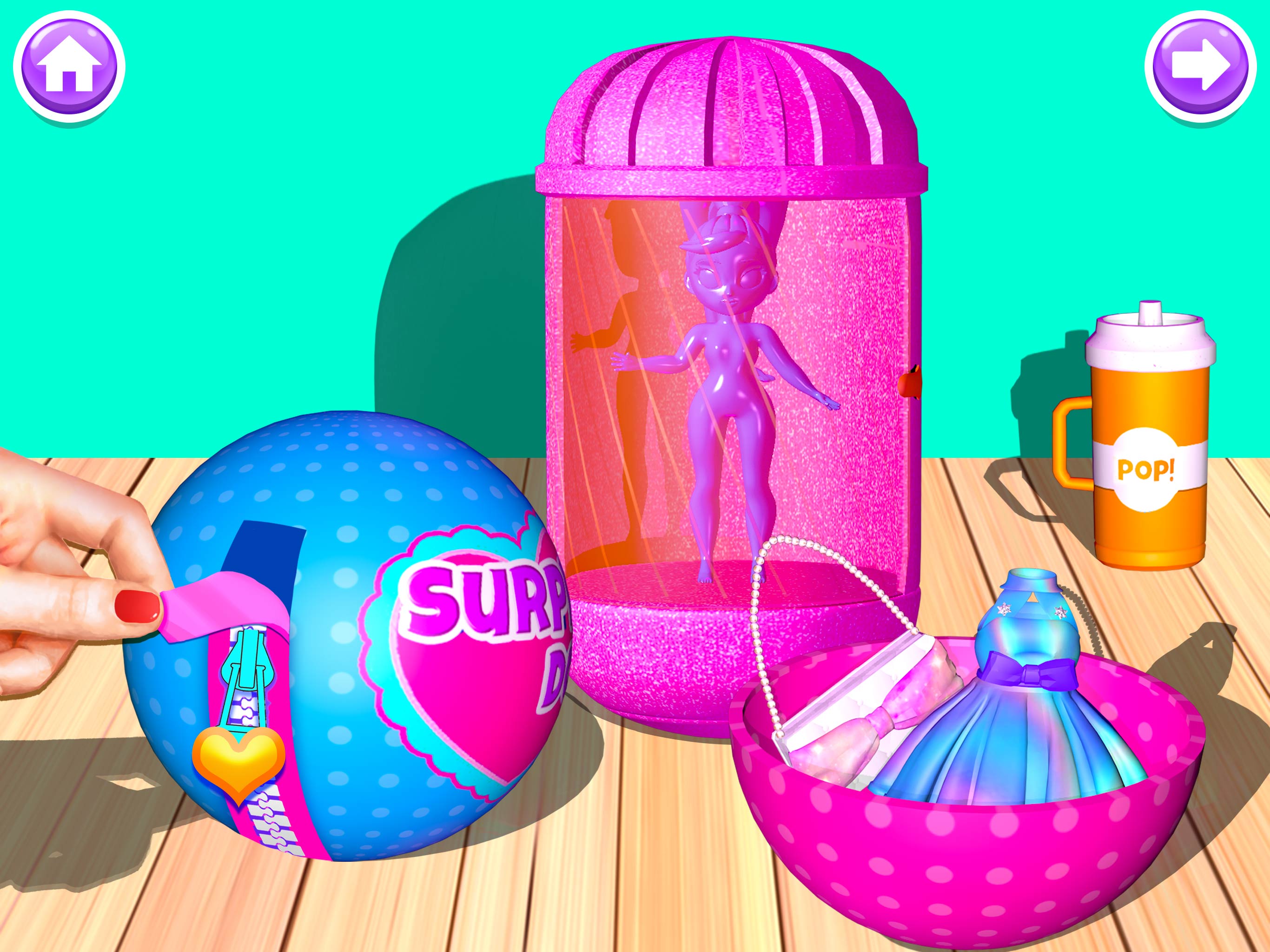 اسکرین شات 1 بازی Surprise Doll: Dress Up Games