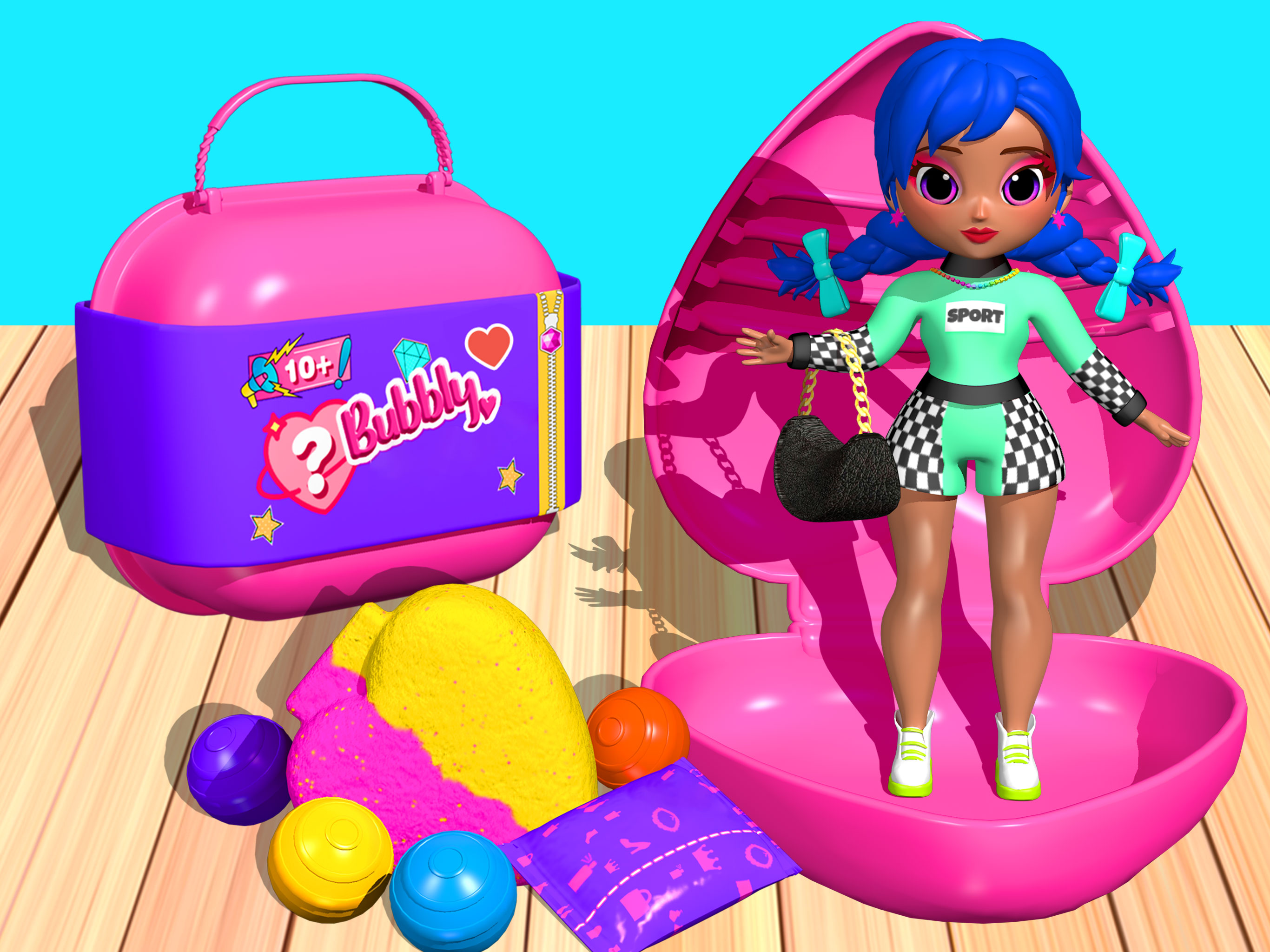 اسکرین شات 5 بازی Bubbly Surprise Makeup Games