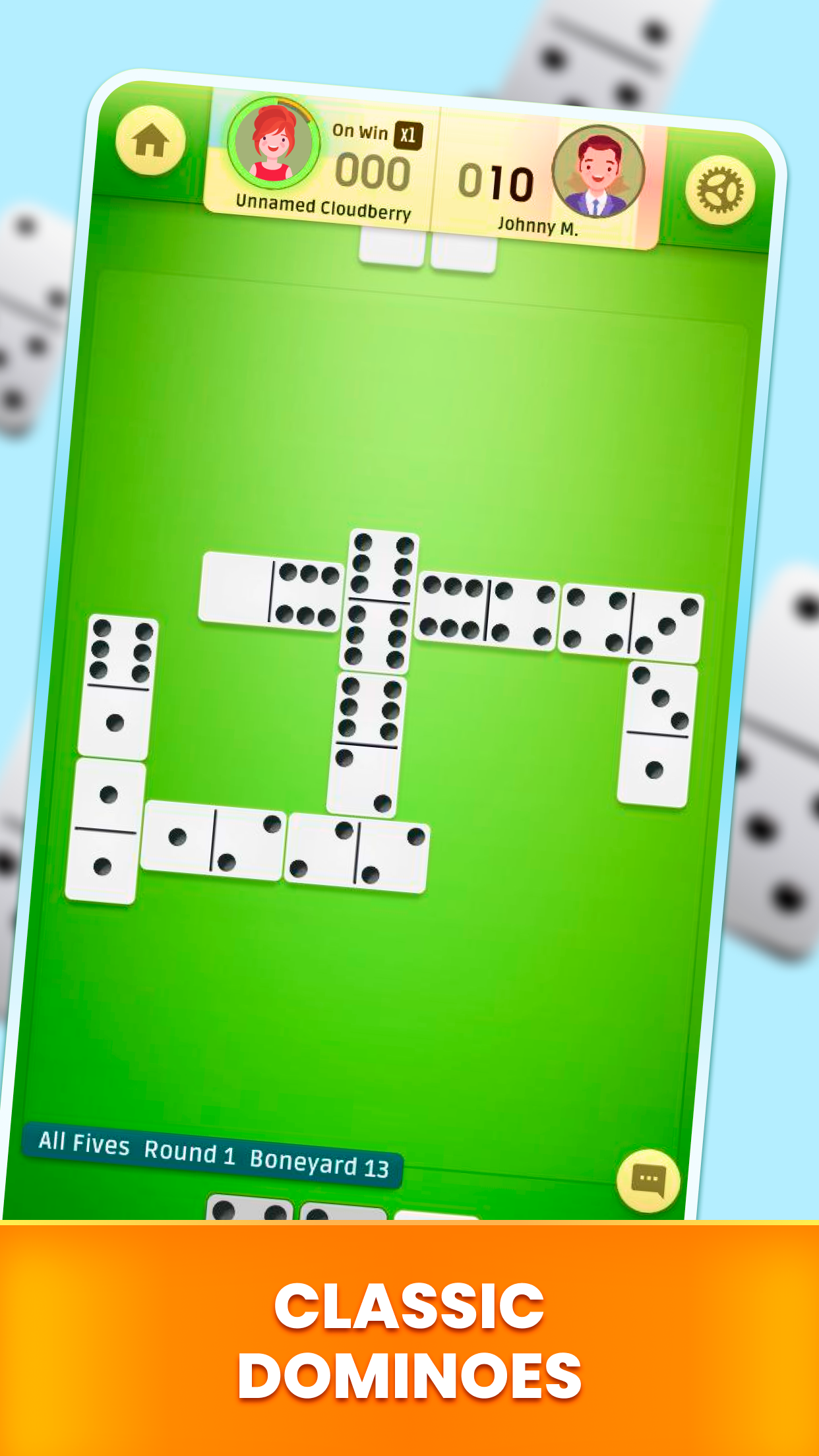 اسکرین شات 1 بازی Dominoes: Classic Dominos Game