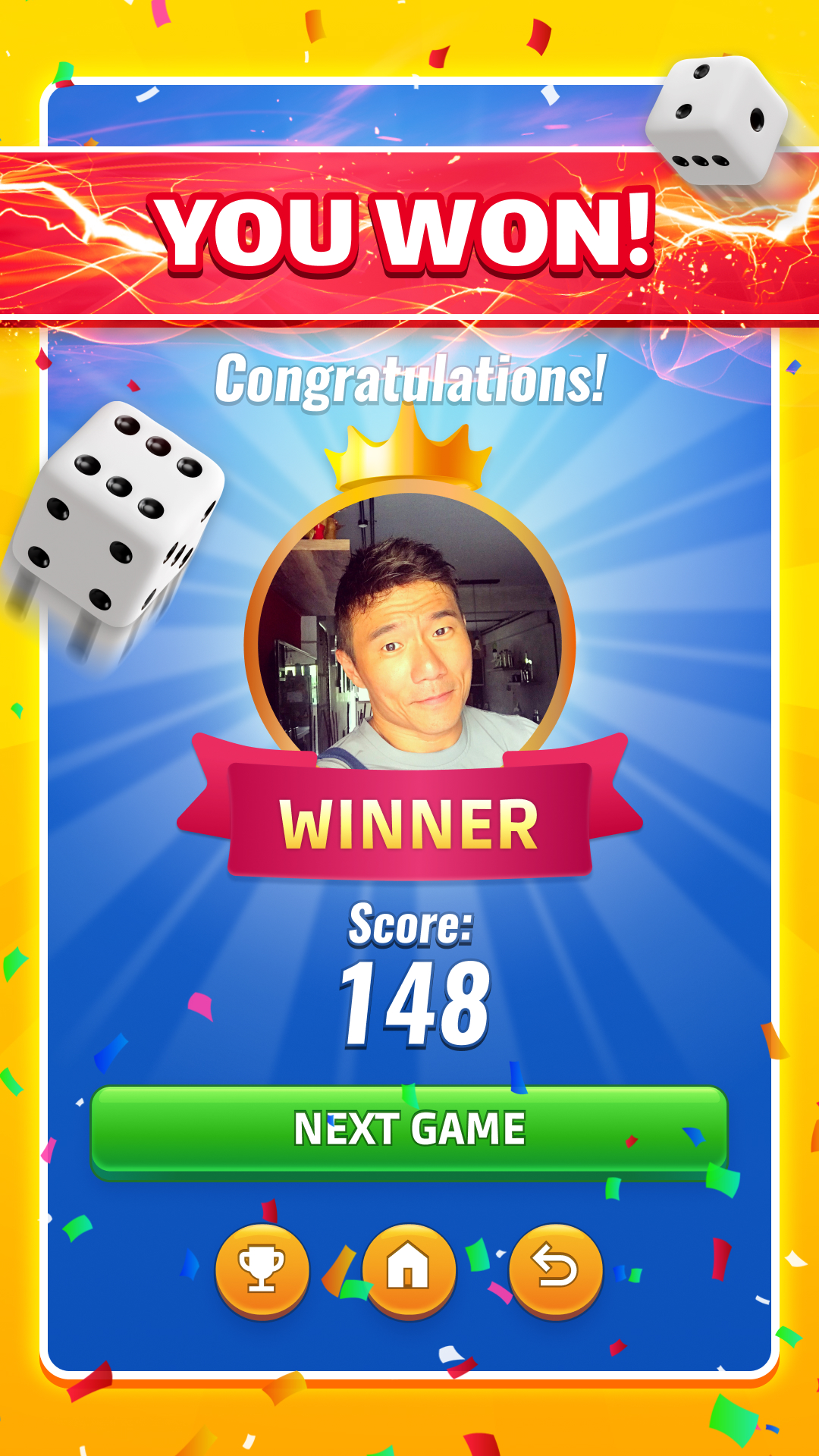 اسکرین شات 6 بازی Yatzy: Dice Game Online