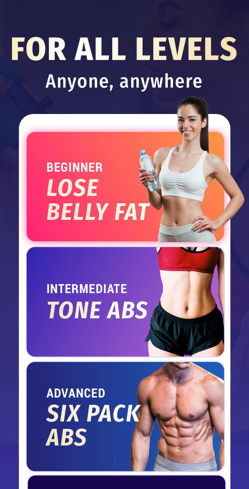 اسکرین شات 1 برنامه Lose Belly Fat  - Abs Workout