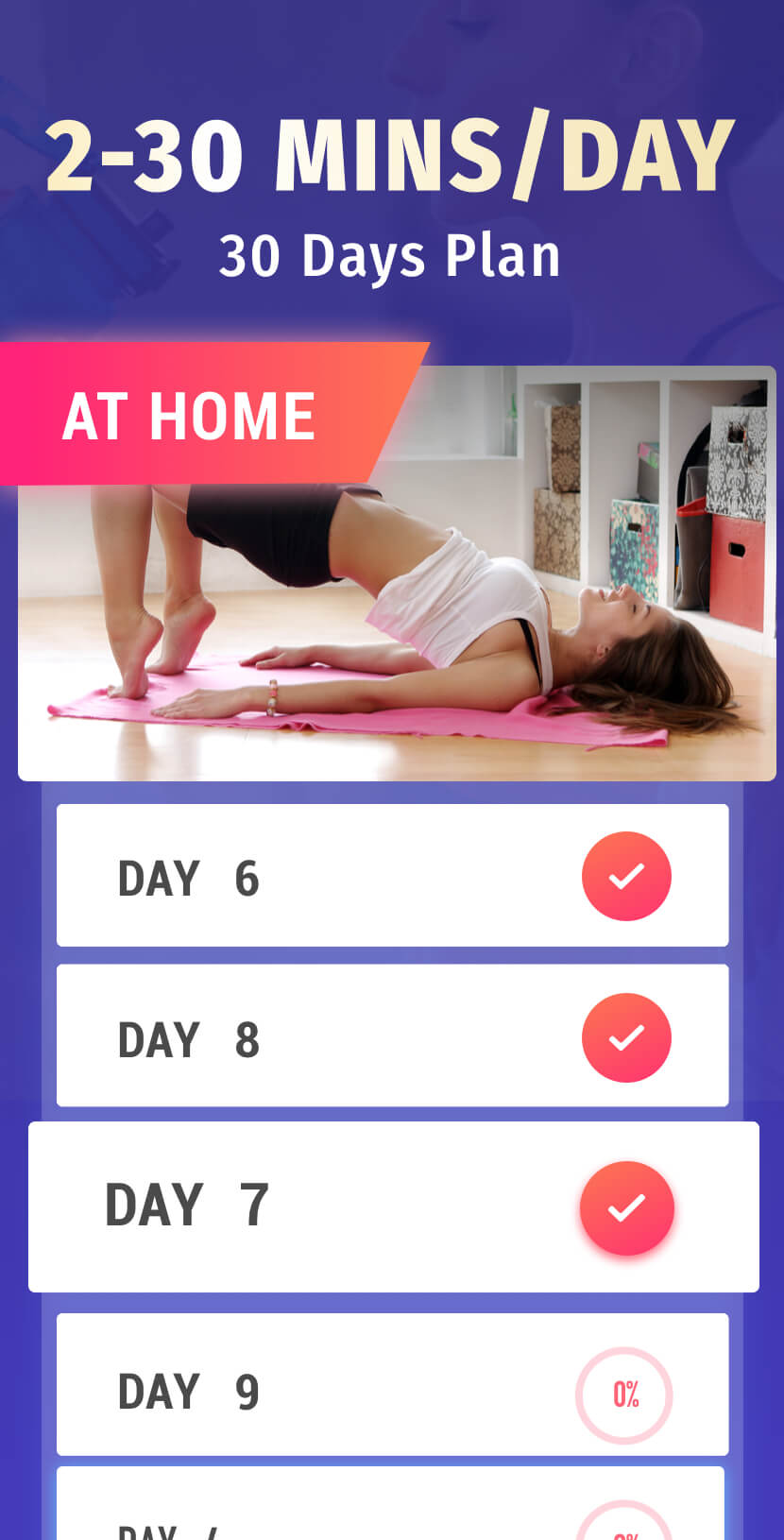 اسکرین شات 2 برنامه Lose Belly Fat  - Abs Workout