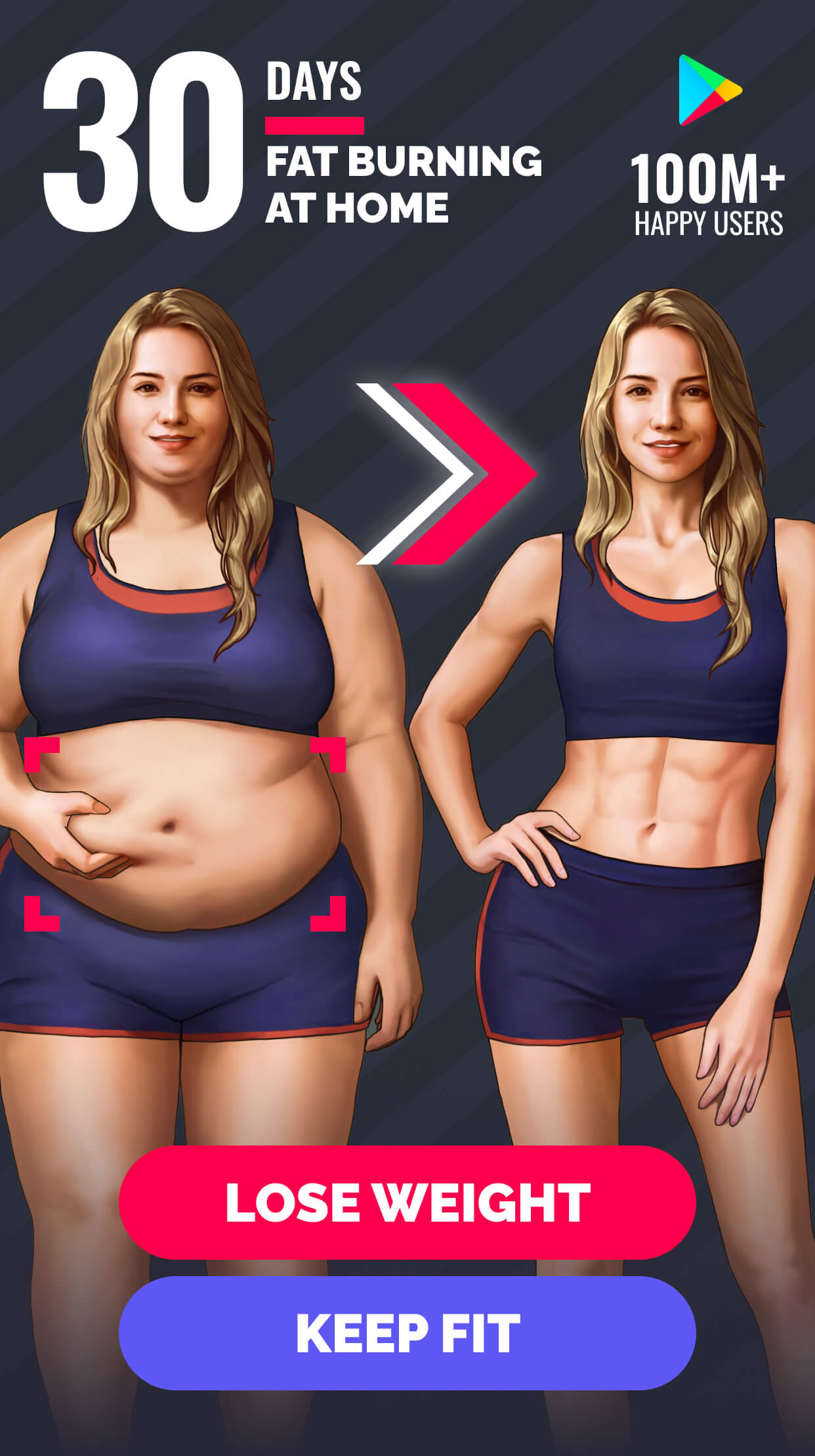 اسکرین شات 1 برنامه Lose Weight App for Women