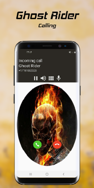 اسکرین شات 1 برنامه Call Ghost Rider | Fake Video