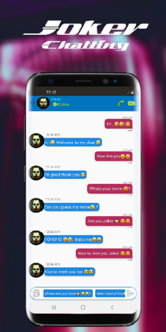 اسکرین شات 3 برنامه Call Joker | Fake Video Call