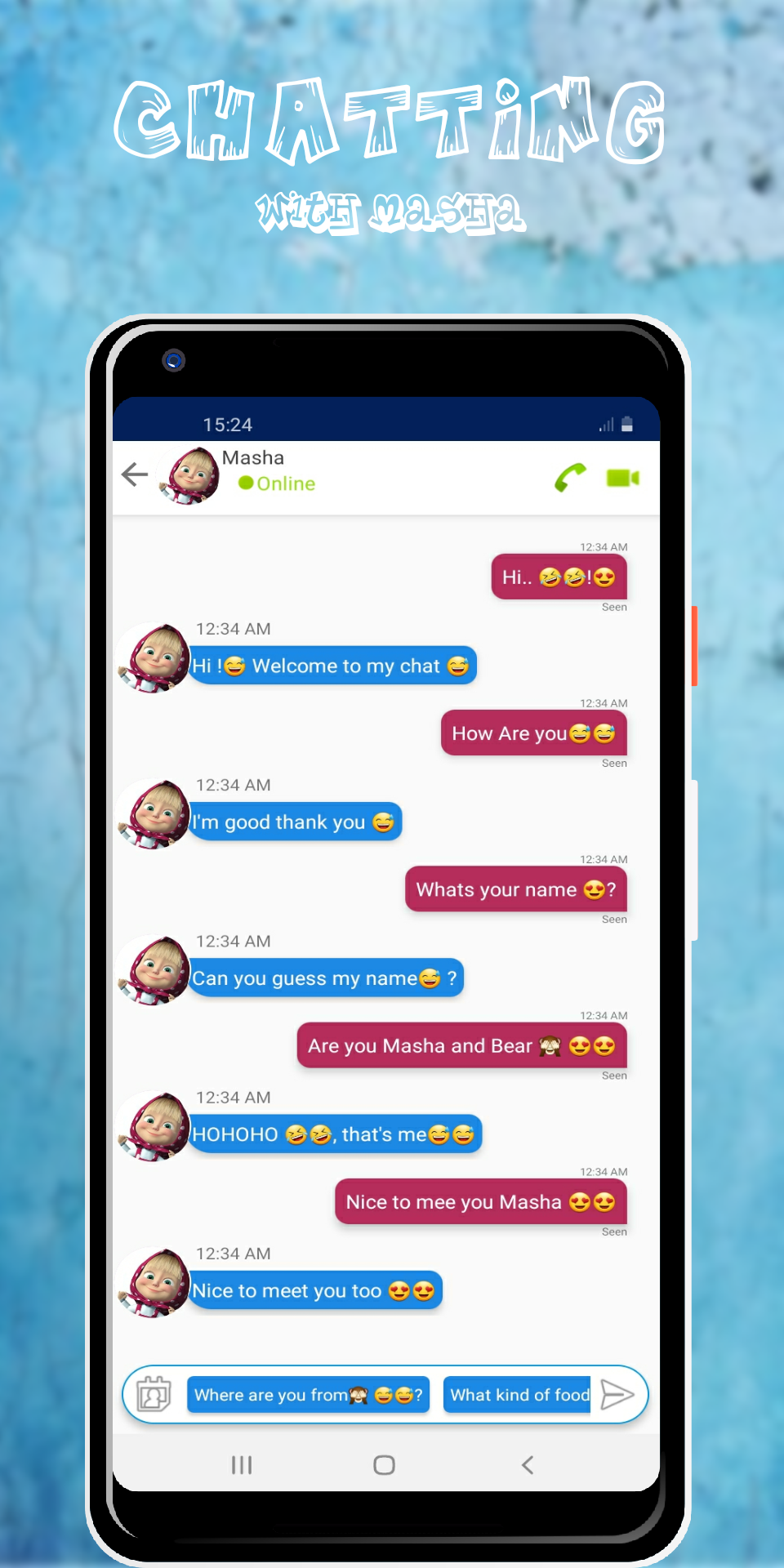 اسکرین شات 3 برنامه Scary EXE Fake Call & Chat