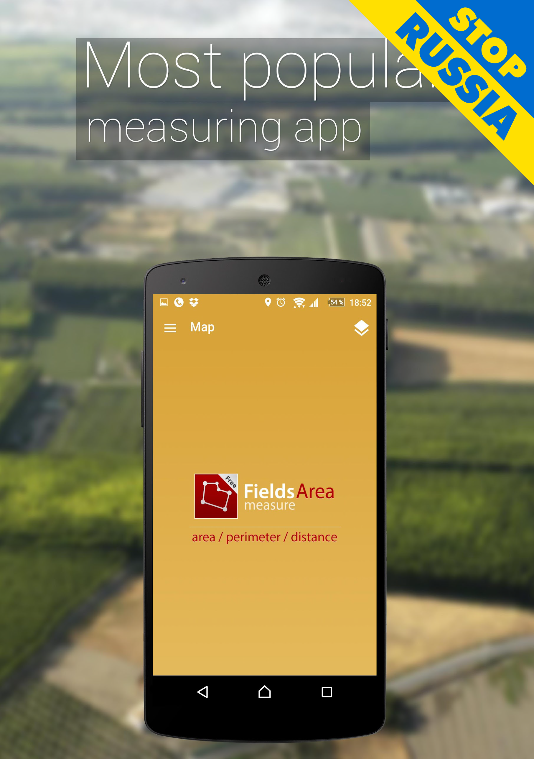 اسکرین شات 1 برنامه GPS Fields Area Measure