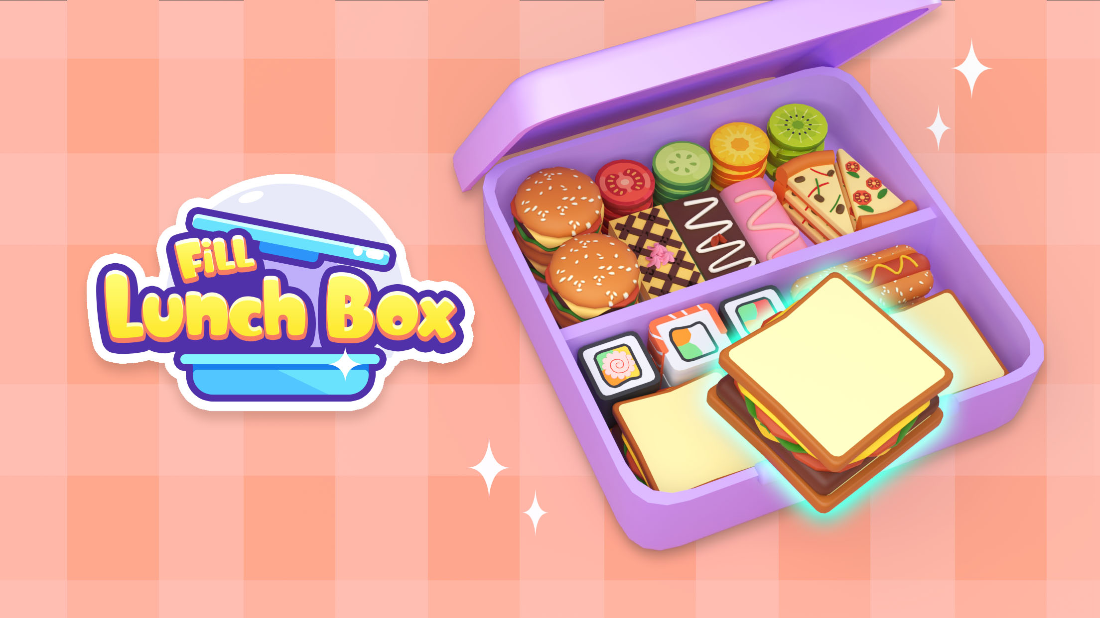 اسکرین شات 1 بازی Fill Lunch Box: Organize Games