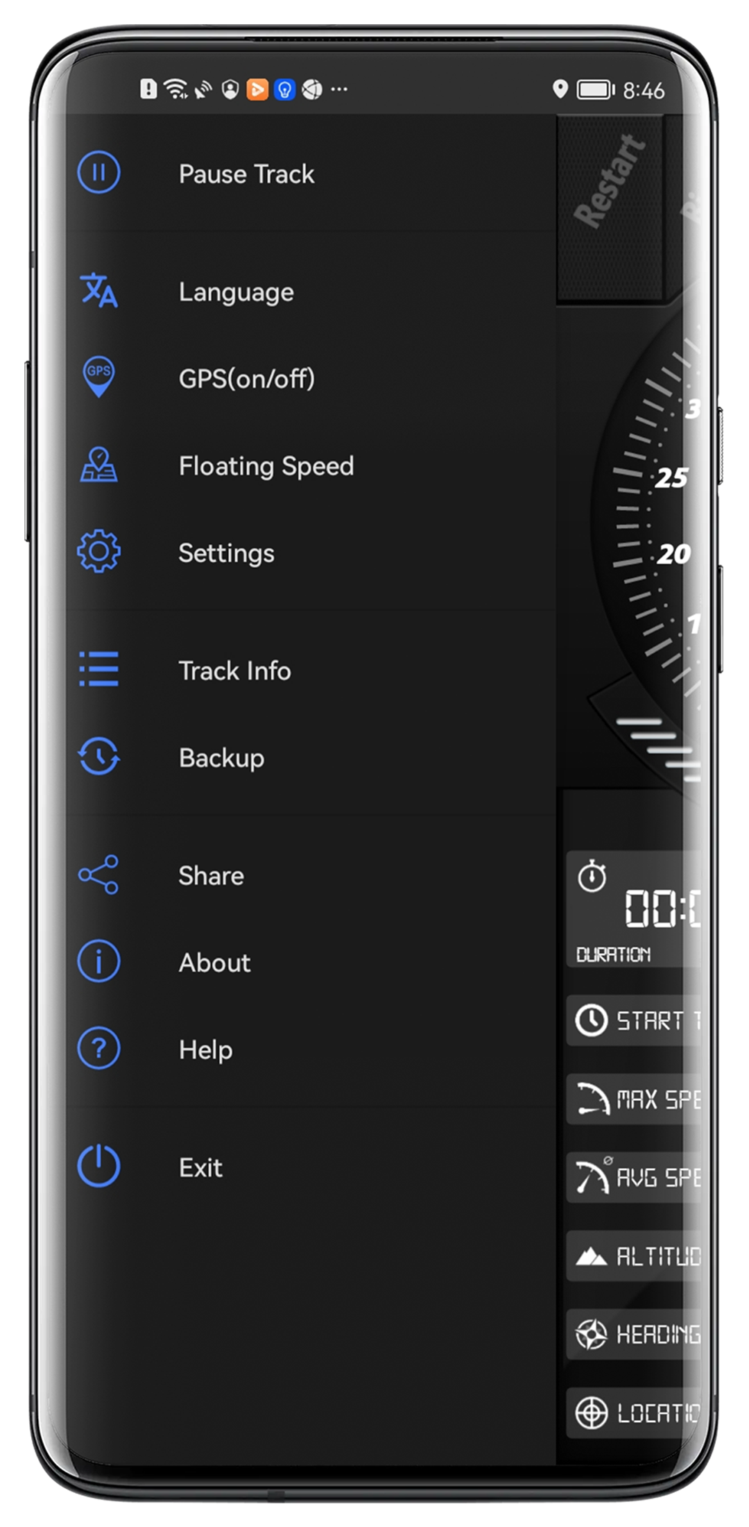 اسکرین شات 6 برنامه Digital Dashboard GPS
