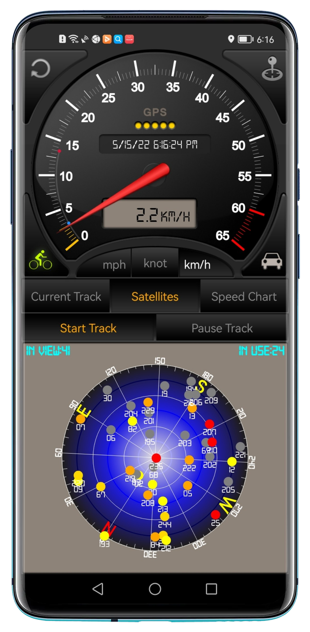 اسکرین شات 2 برنامه Speedometer GPS