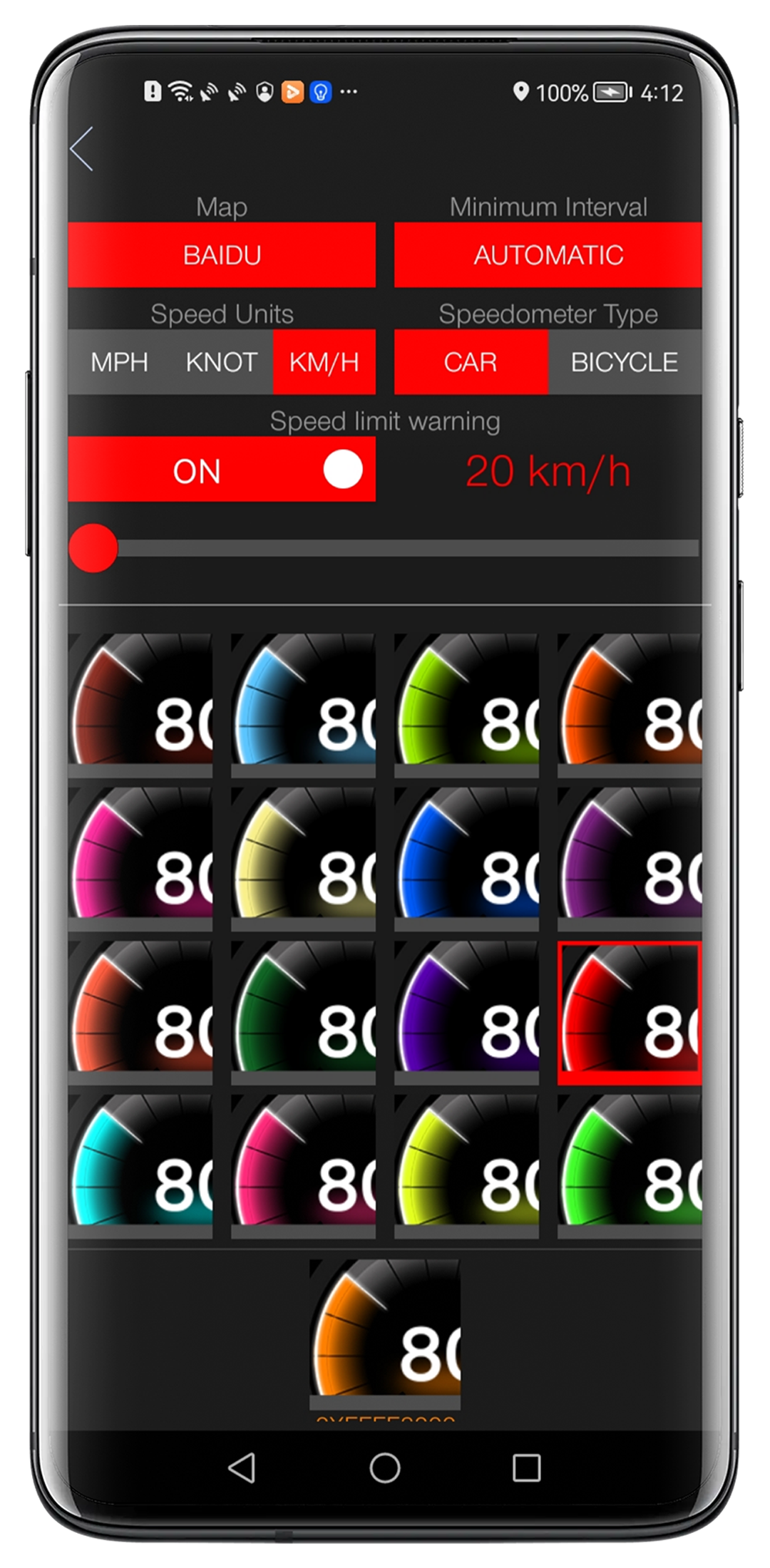 اسکرین شات 5 برنامه Speed View GPS