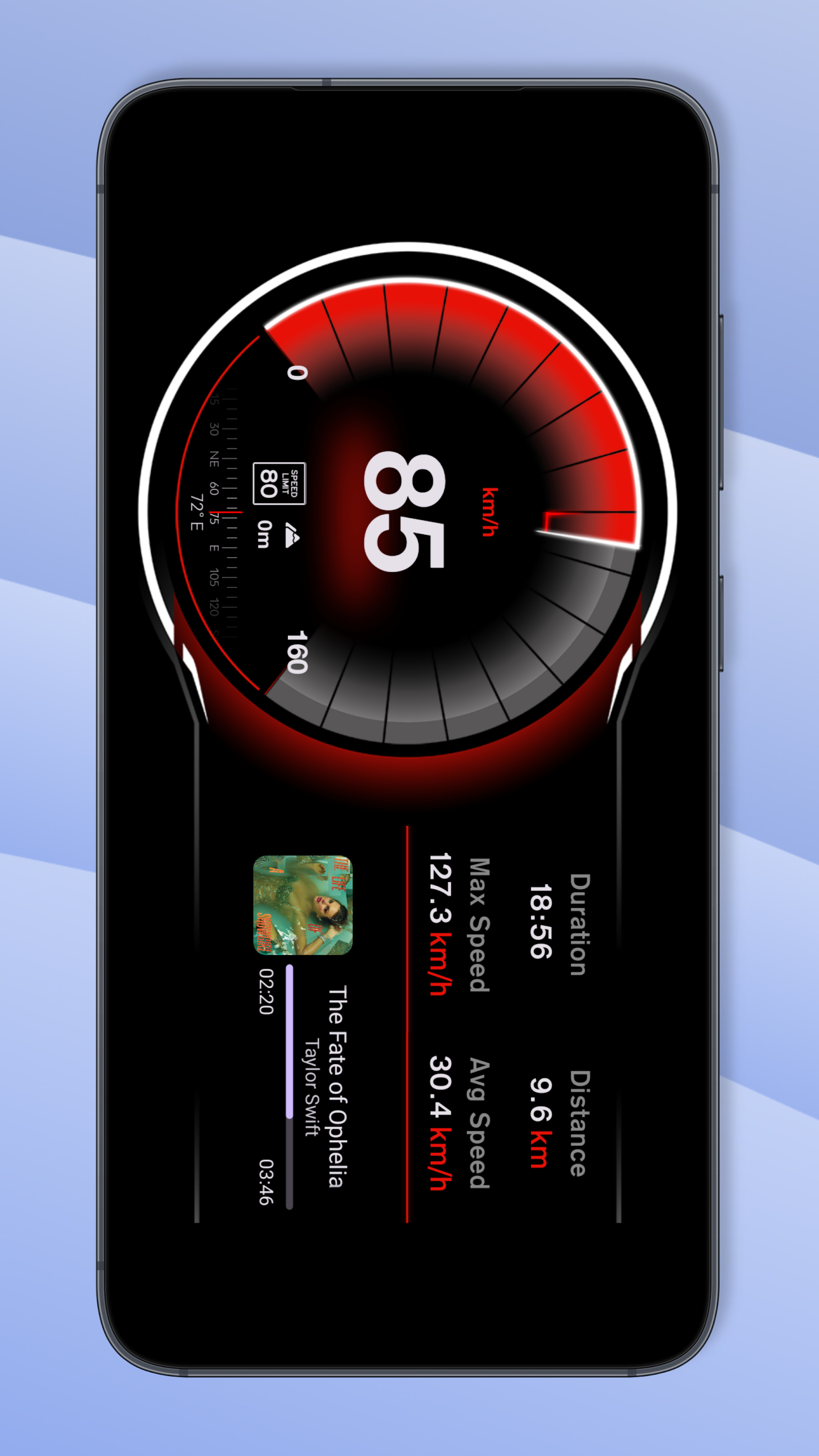 اسکرین شات 2 برنامه Speed View GPS