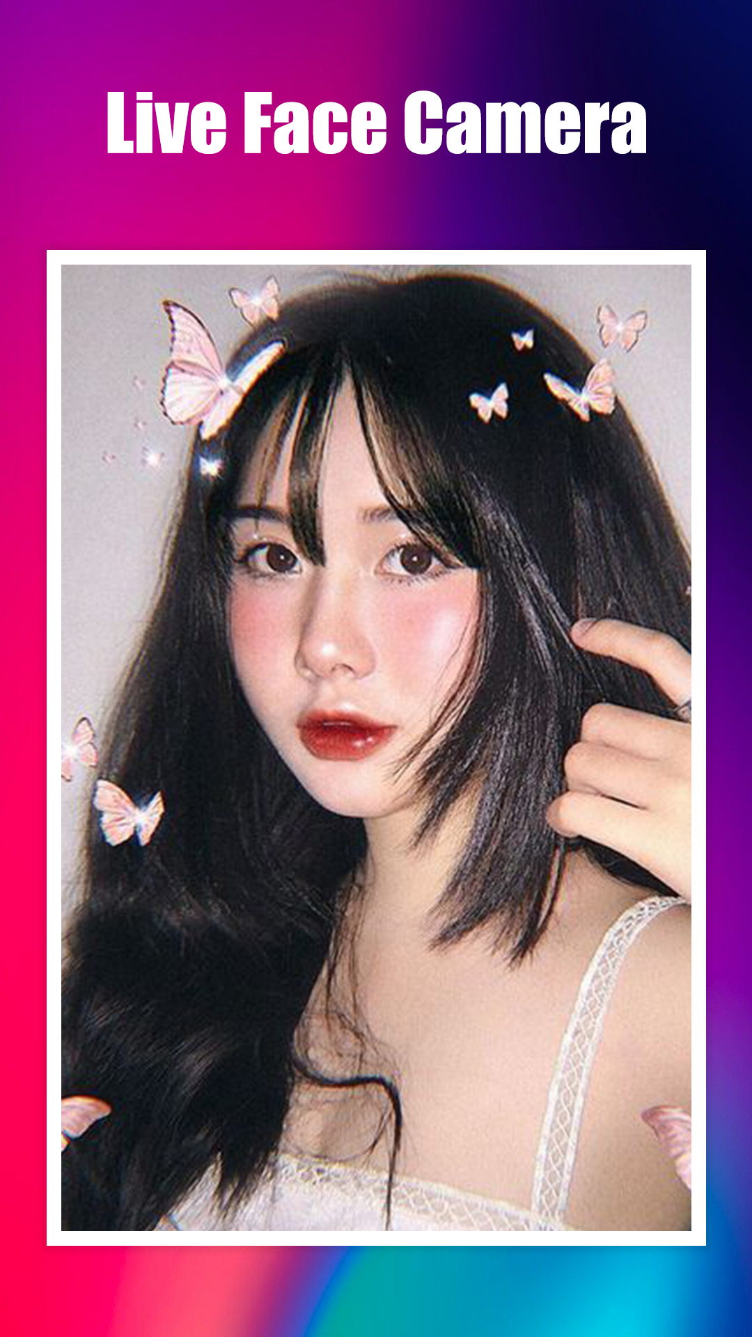 اسکرین شات 1 برنامه Live Face Camera