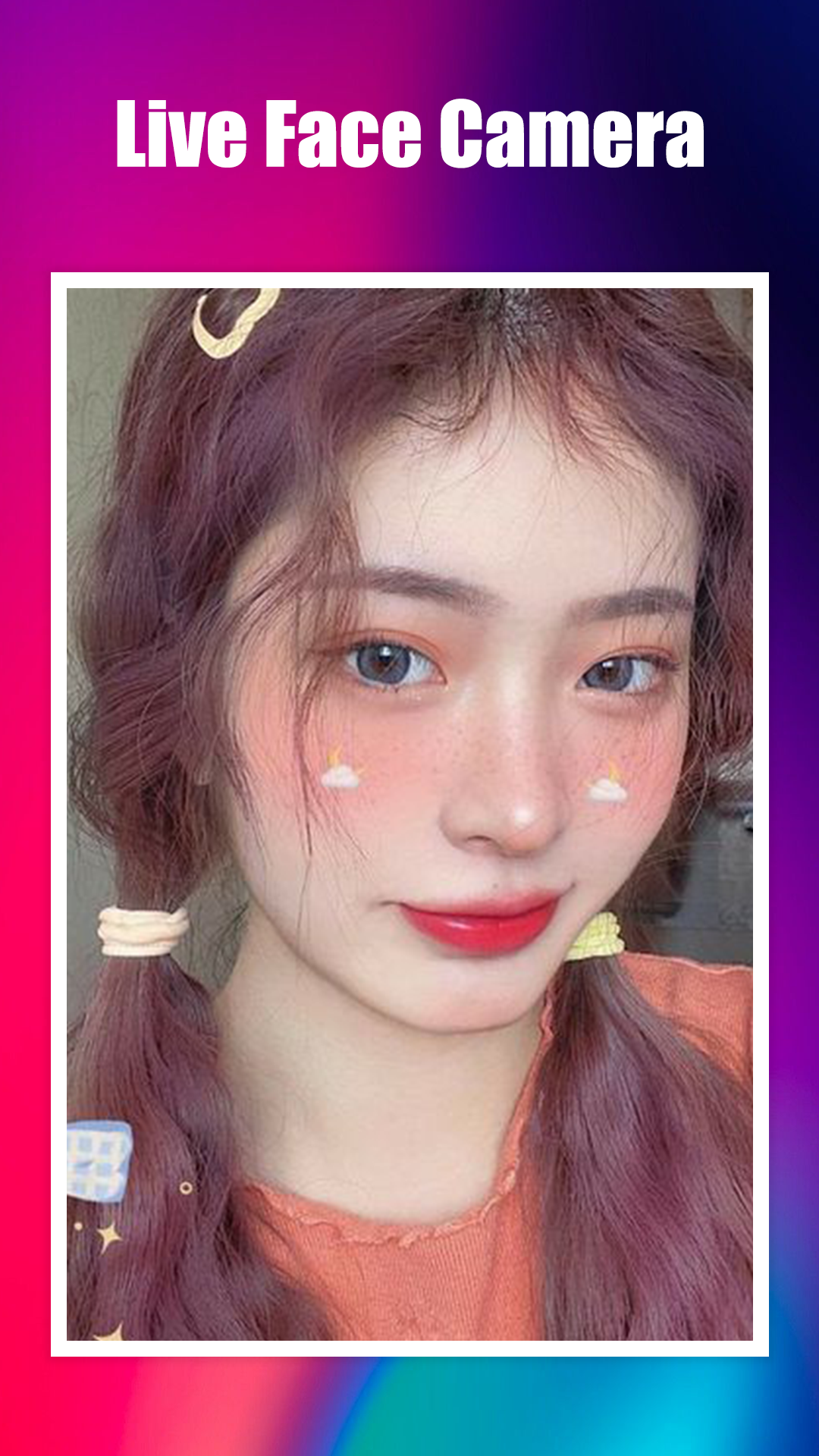 اسکرین شات 4 برنامه Live Face Camera
