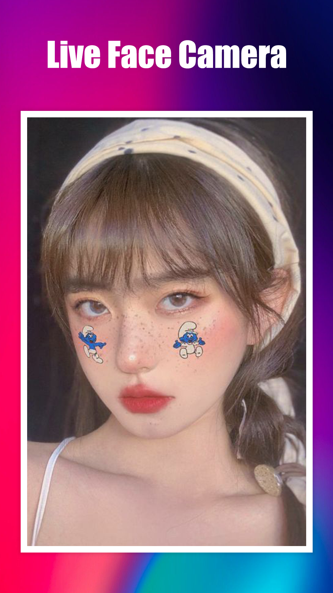 اسکرین شات 3 برنامه Live Face Camera
