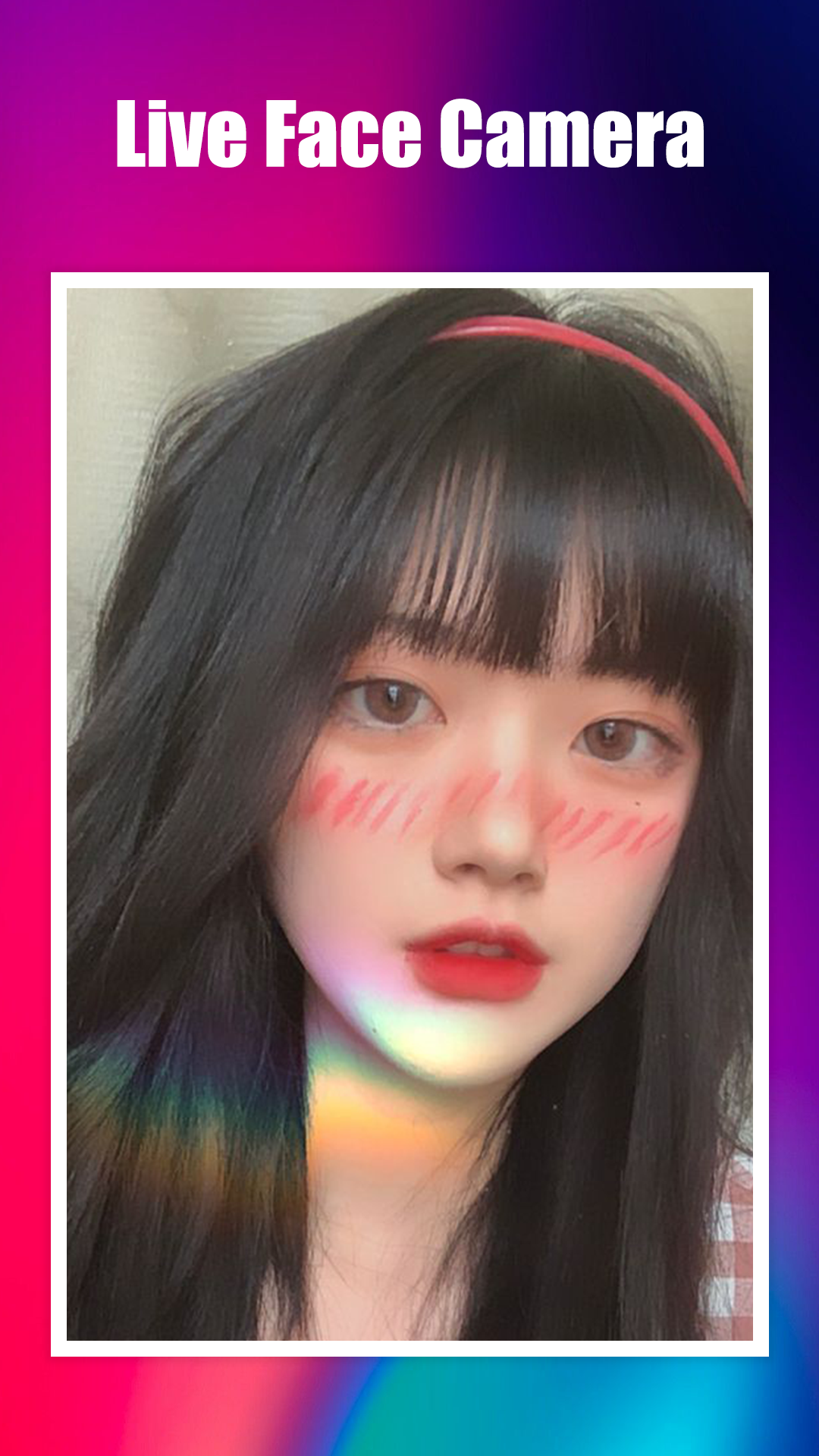 اسکرین شات 8 برنامه Live Face Camera