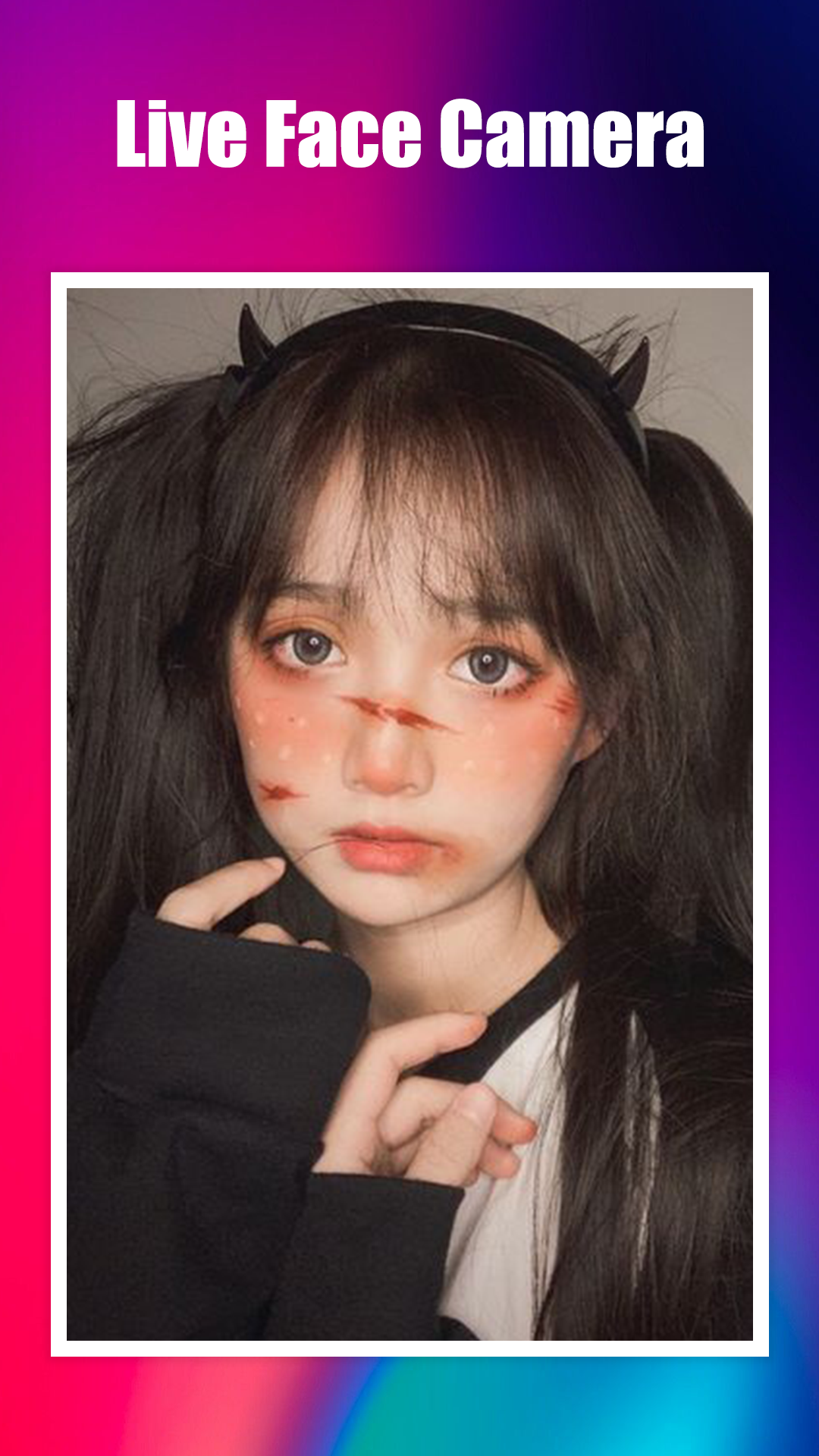 اسکرین شات 5 برنامه Live Face Camera