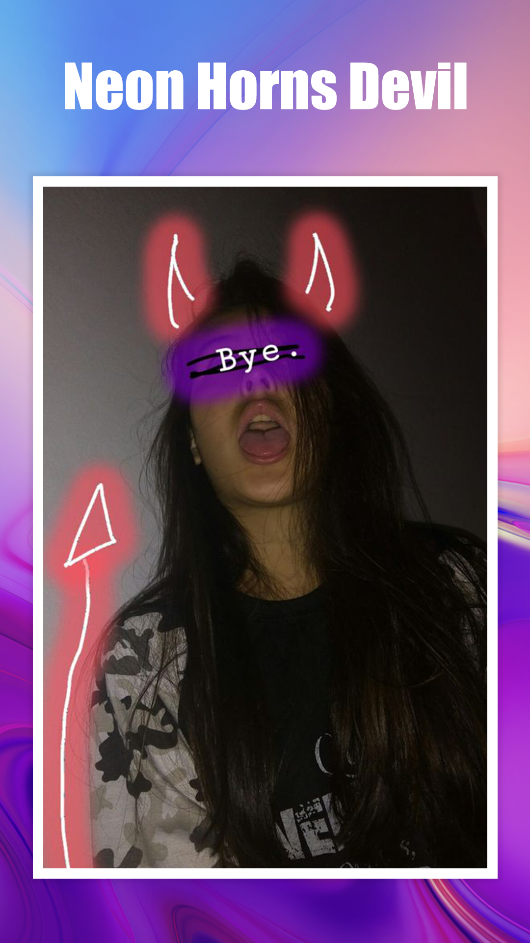 اسکرین شات 4 برنامه Neon Horns Devil - Neon Devil