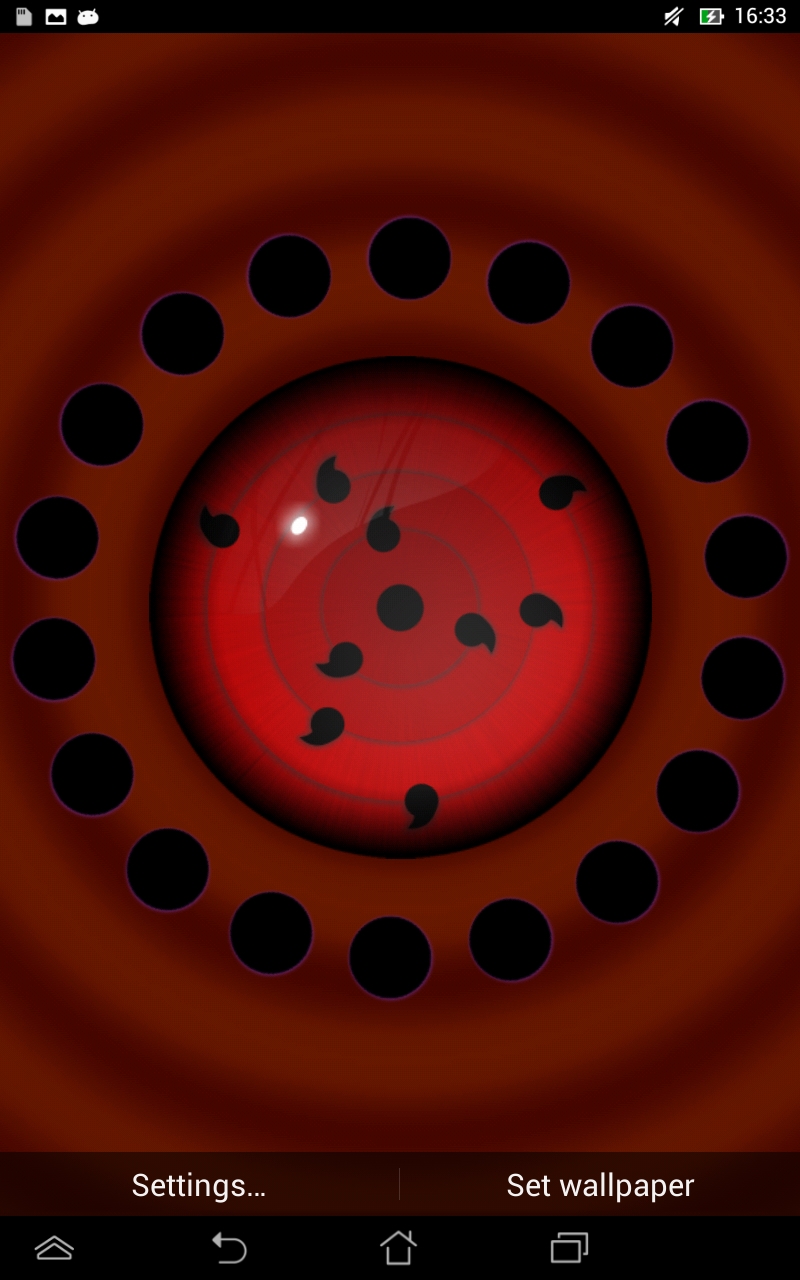 اسکرین شات 1 برنامه Rin - Sharingan Live Wallpaper