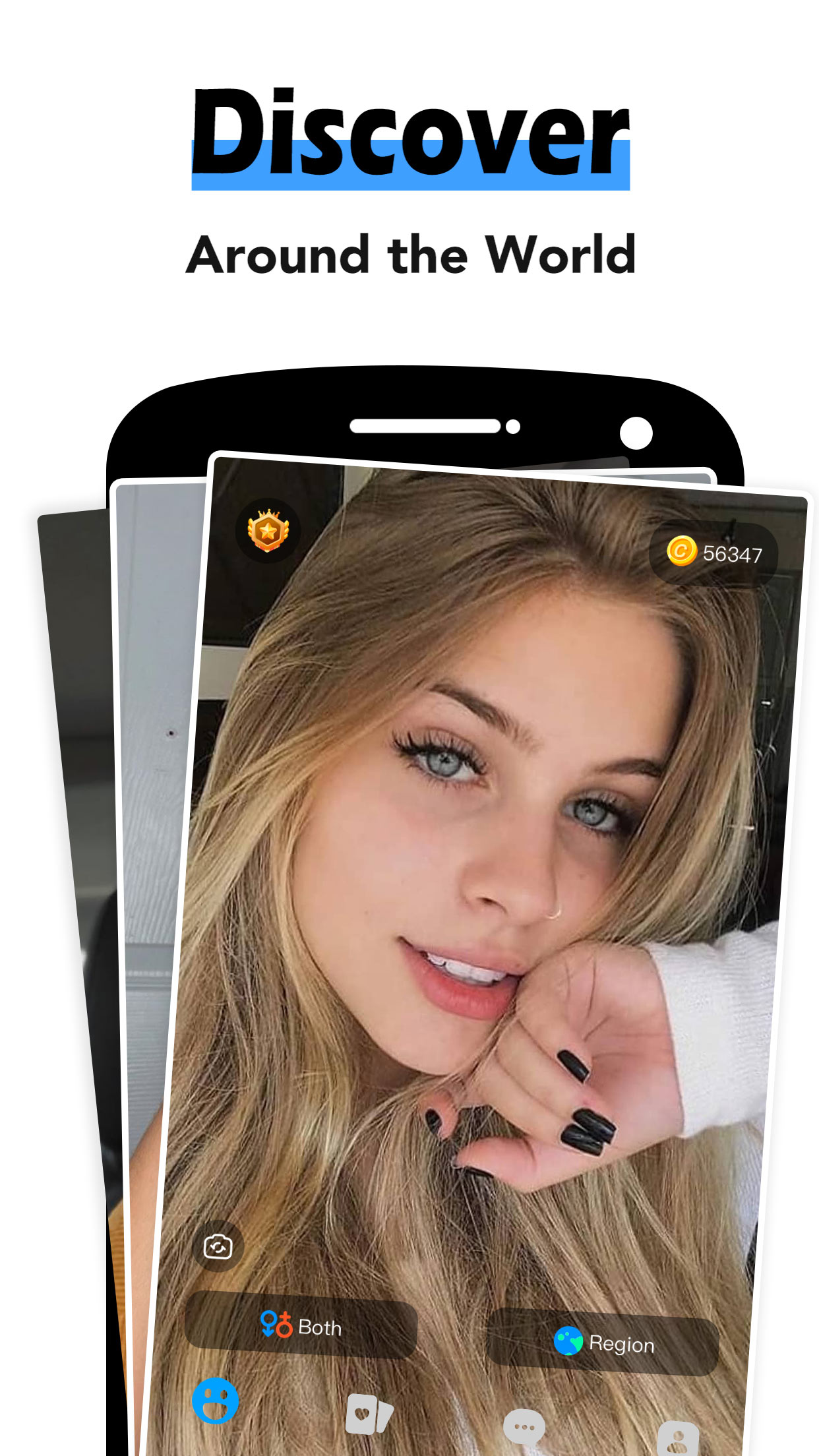 اسکرین شات 2 برنامه Omega - Live video call & chat