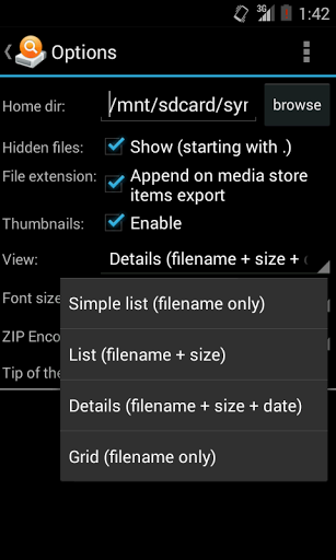 اسکرین شات 7 برنامه AndExplorer