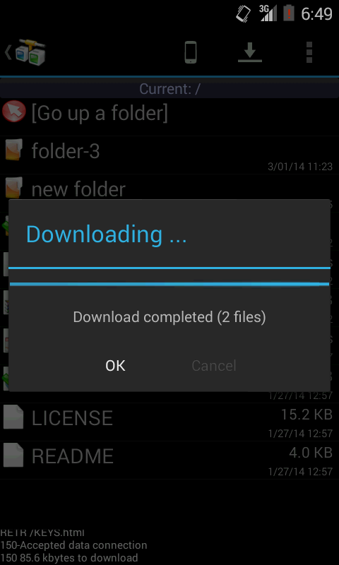 اسکرین شات 4 برنامه AndFTP File Manager