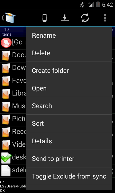 اسکرین شات 3 برنامه AndSMB File Manager