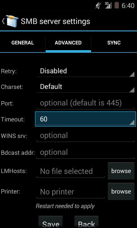 اسکرین شات 5 برنامه AndSMB File Manager