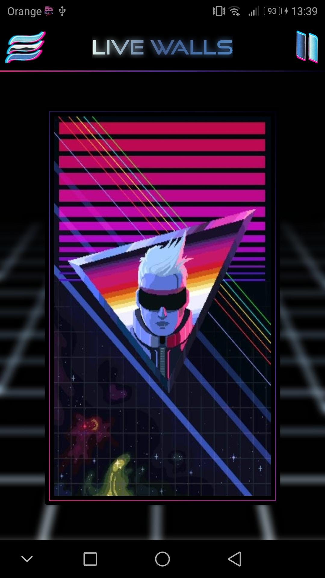 اسکرین شات 2 برنامه Retrowave HD Wallpapers