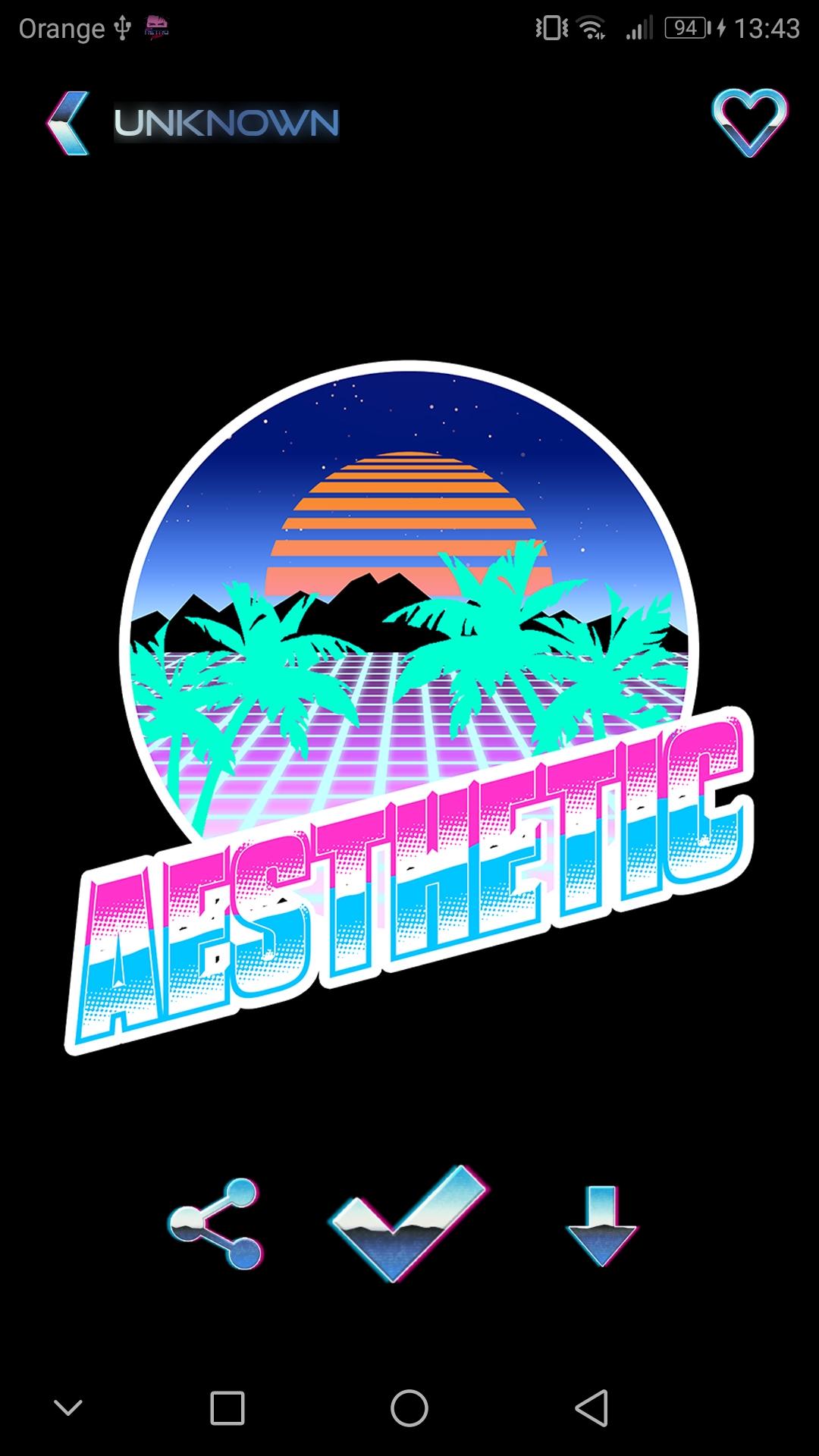 اسکرین شات 4 برنامه Retrowave HD Wallpapers