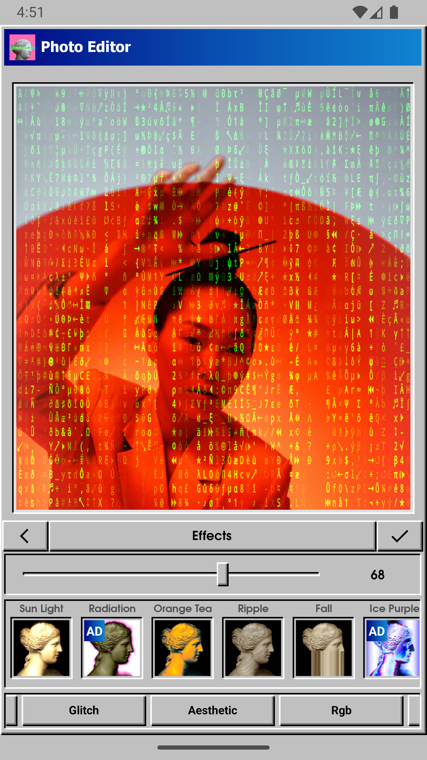 اسکرین شات 8 برنامه Vaporgram Photo & Video Editor