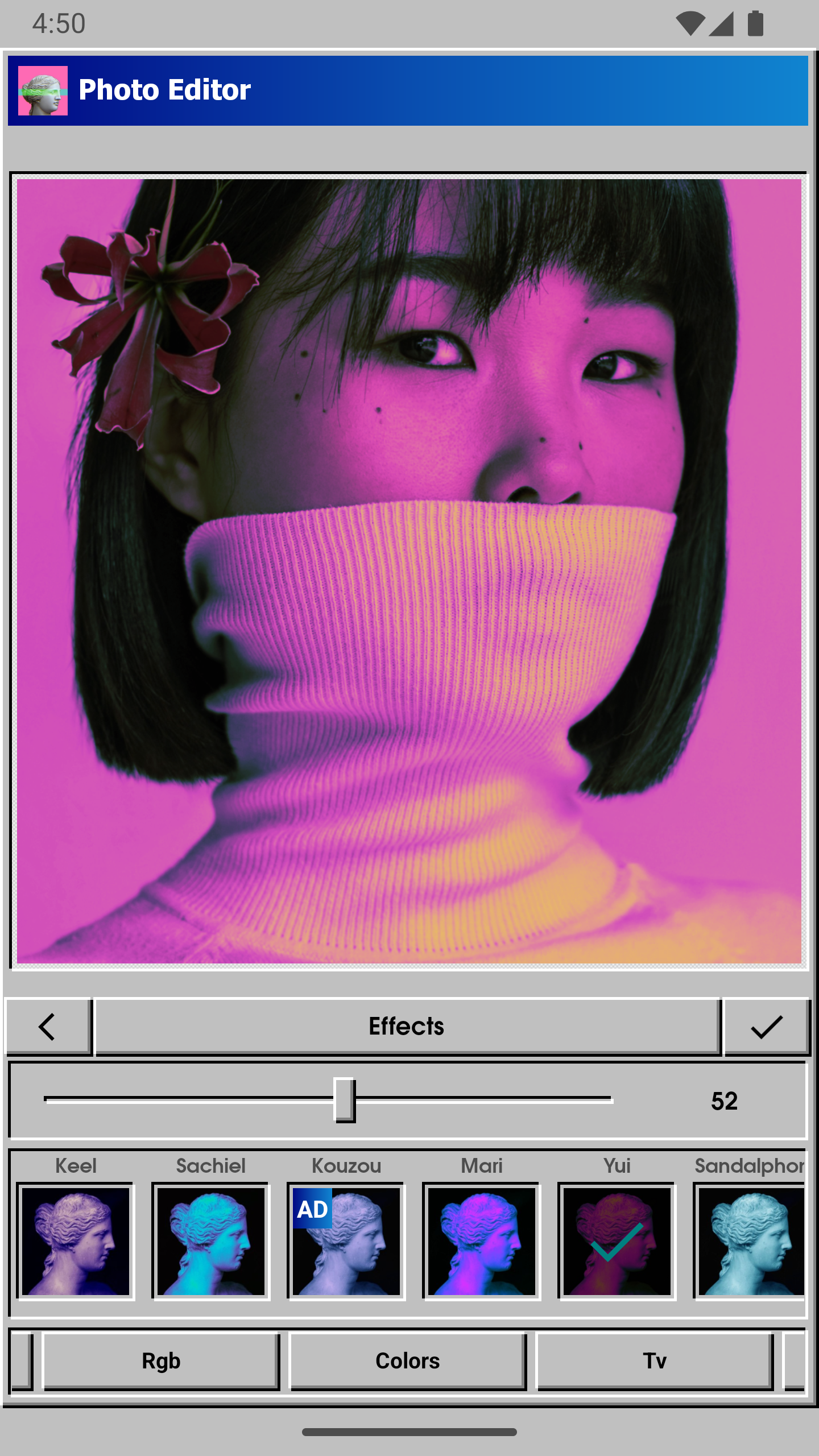 اسکرین شات 4 برنامه Vaporgram Photo & Video Editor