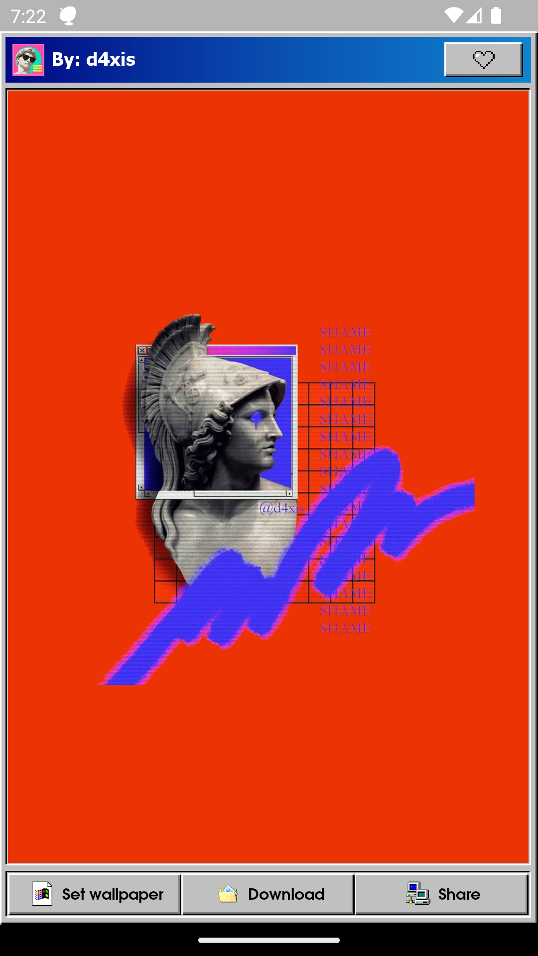 اسکرین شات 2 برنامه Vaporwave Wallpapers & Radio