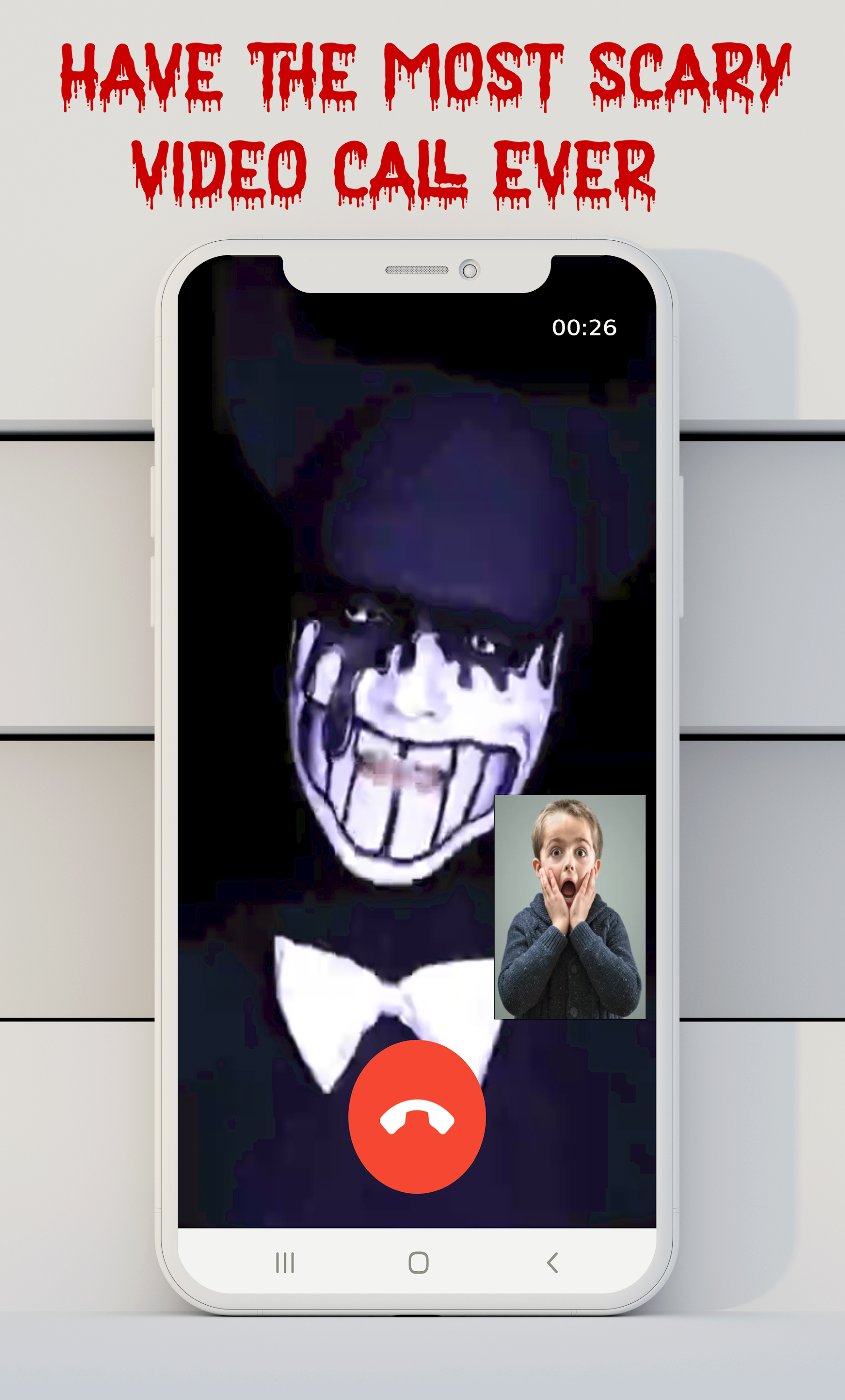 اسکرین شات 1 برنامه video call prank Scary ink