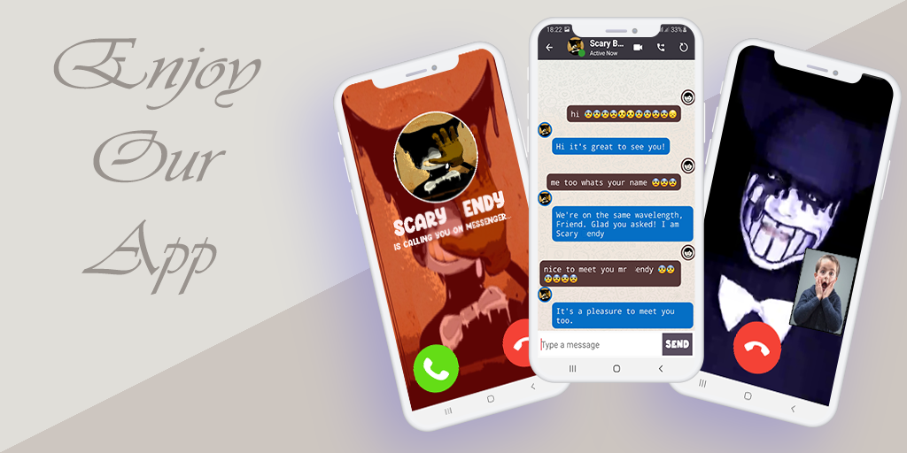 اسکرین شات 6 برنامه video call prank Scary ink