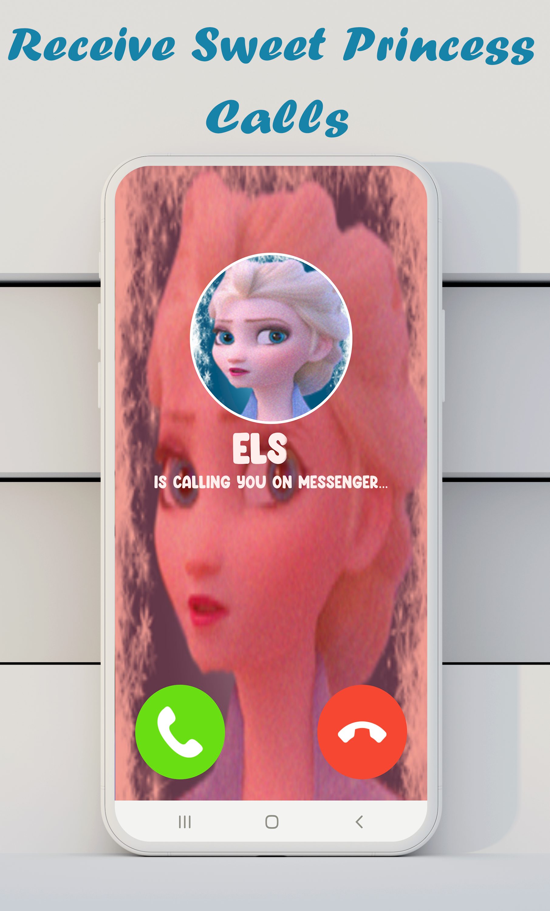 اسکرین شات 5 بازی fake video call princess ice