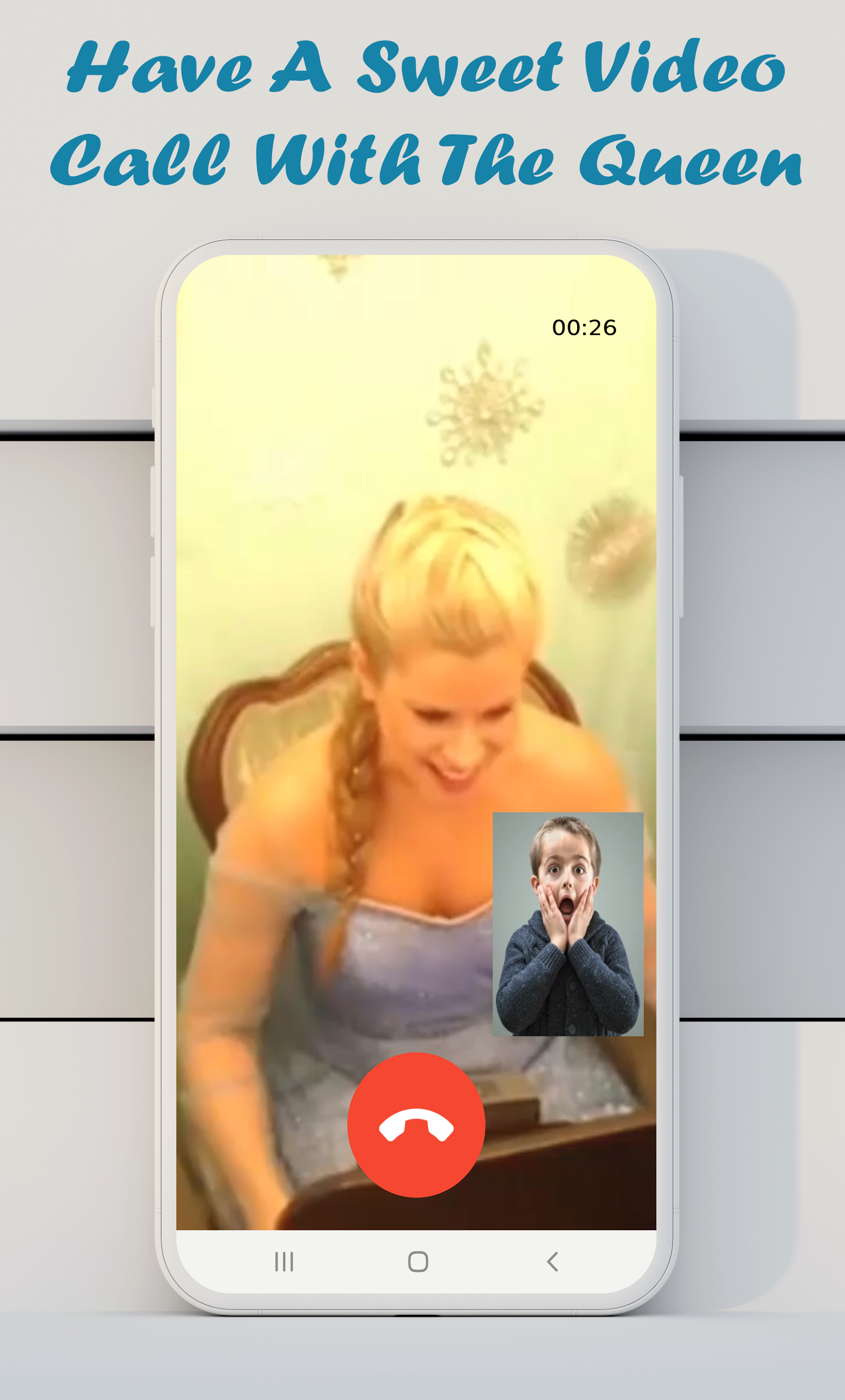 اسکرین شات 2 بازی fake video call princess ice