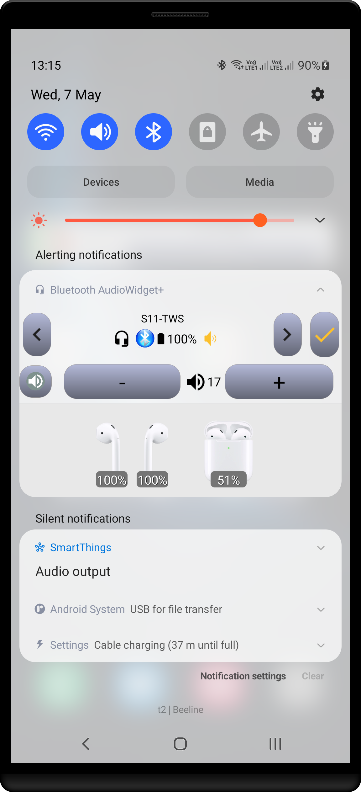 اسکرین شات 7 برنامه Bluetooth Audio Widget Battery