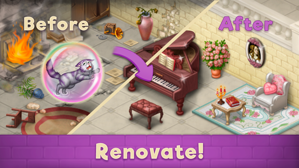 اسکرین شات 1 بازی Magic School: Renovation