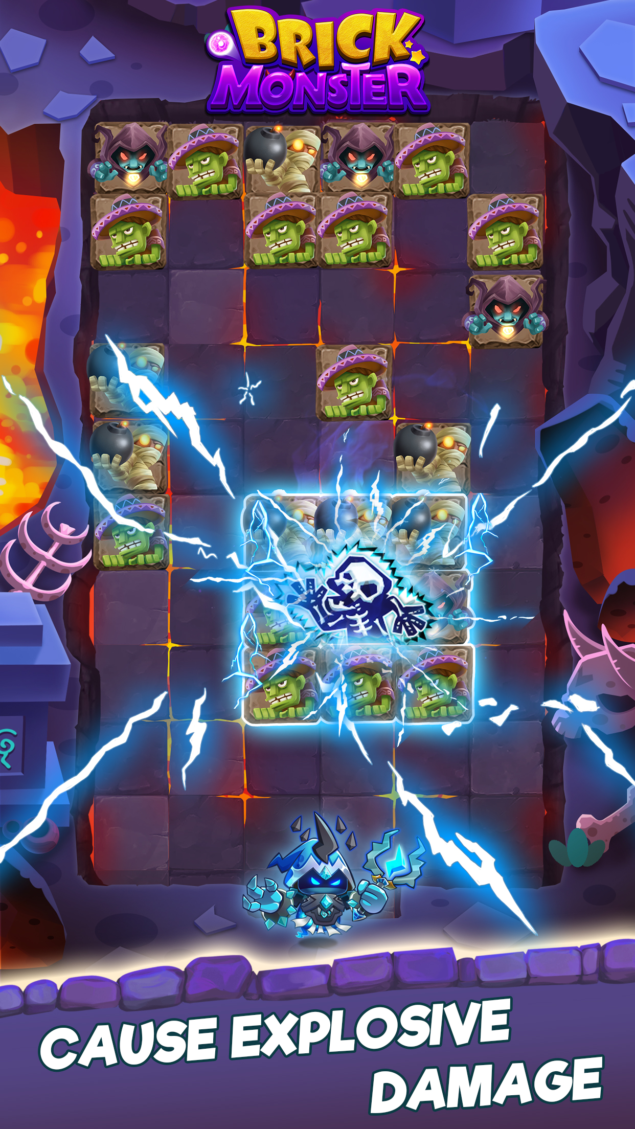 اسکرین شات 4 بازی Brick Monster:Balls Blast Game