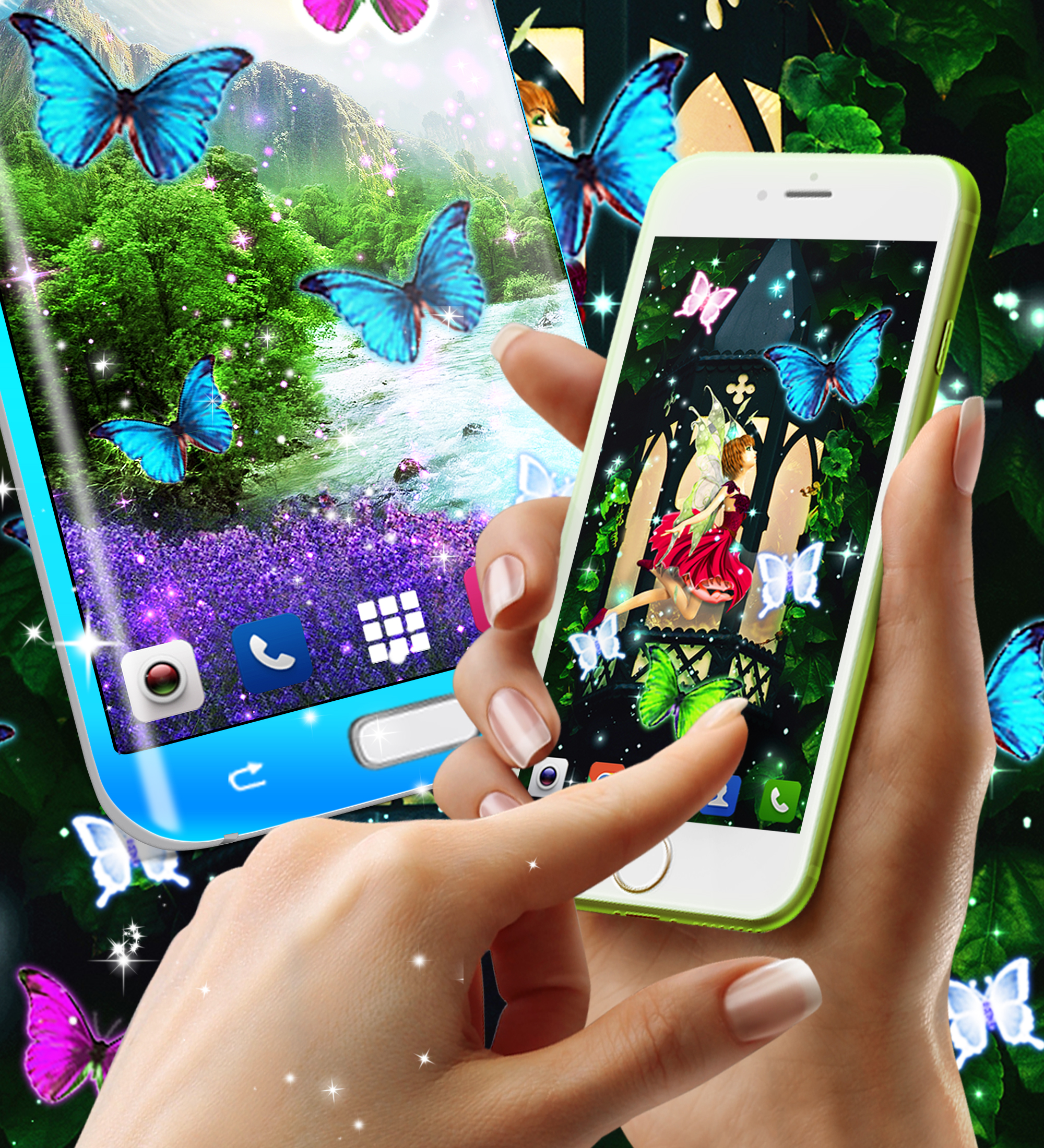 اسکرین شات 5 برنامه Magical forest live wallpaper
