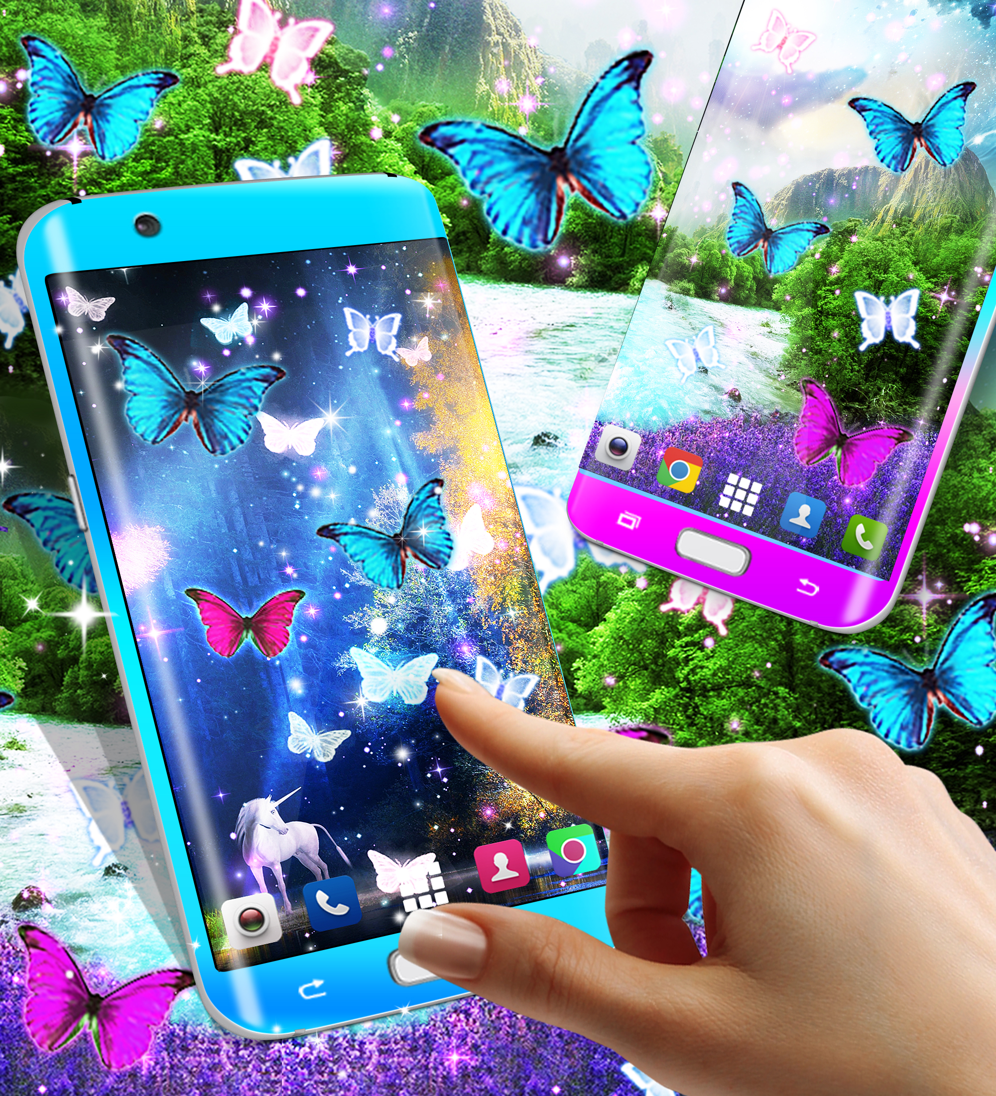 اسکرین شات 3 برنامه Magical forest live wallpaper