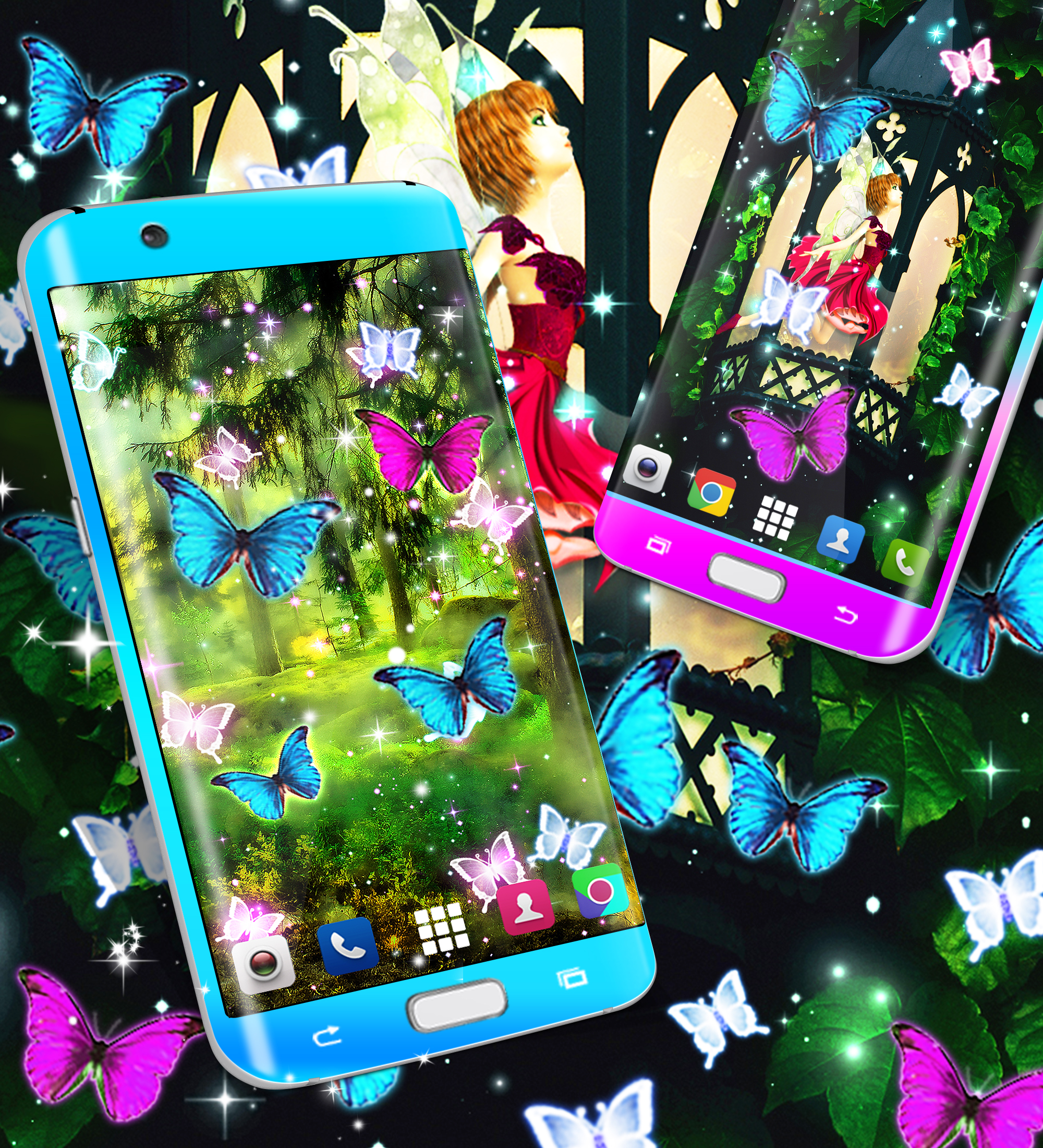 اسکرین شات 8 برنامه Magical forest live wallpaper