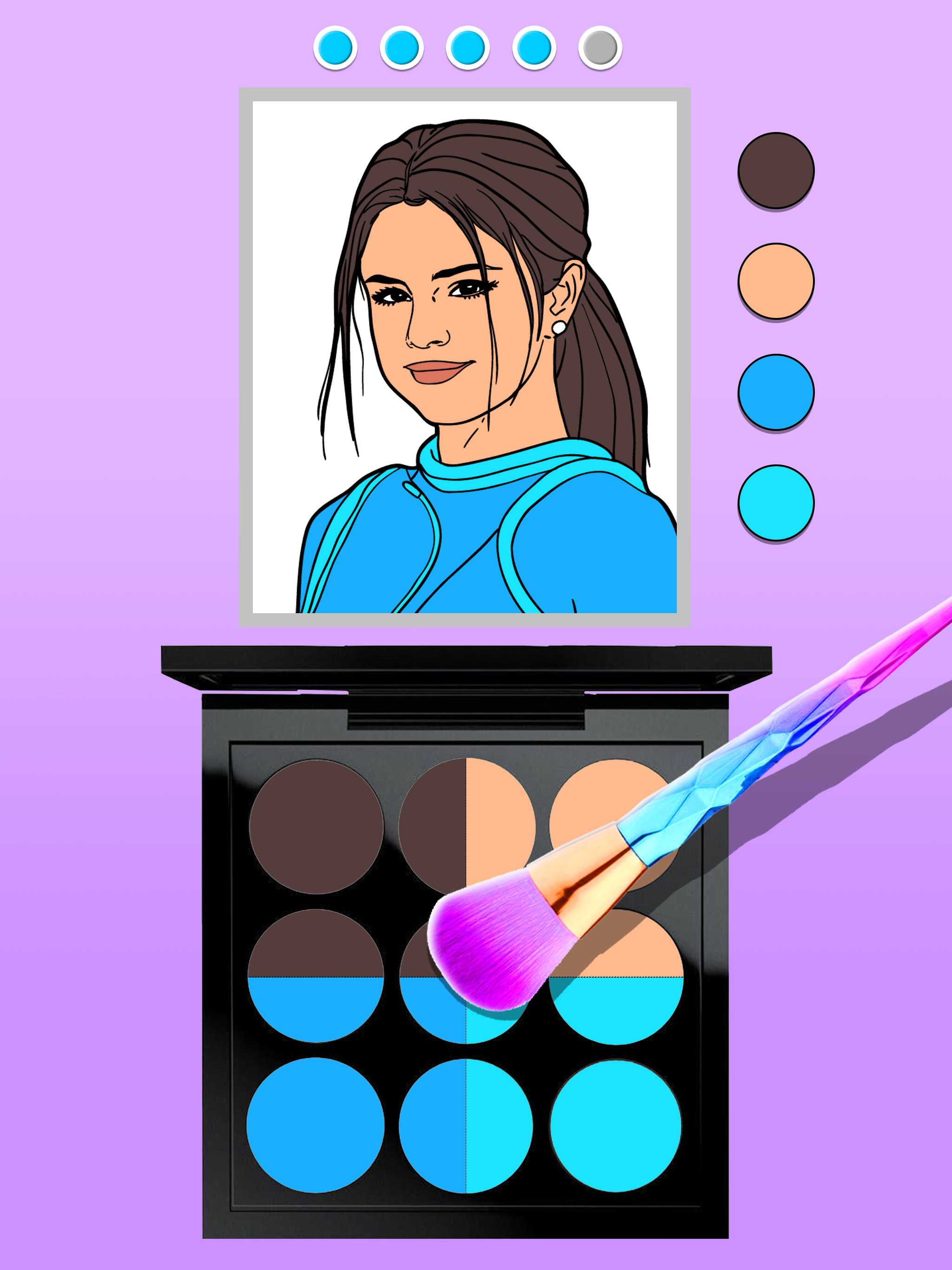 اسکرین شات 4 بازی Makeup Kit: DIY Dress Up Games
