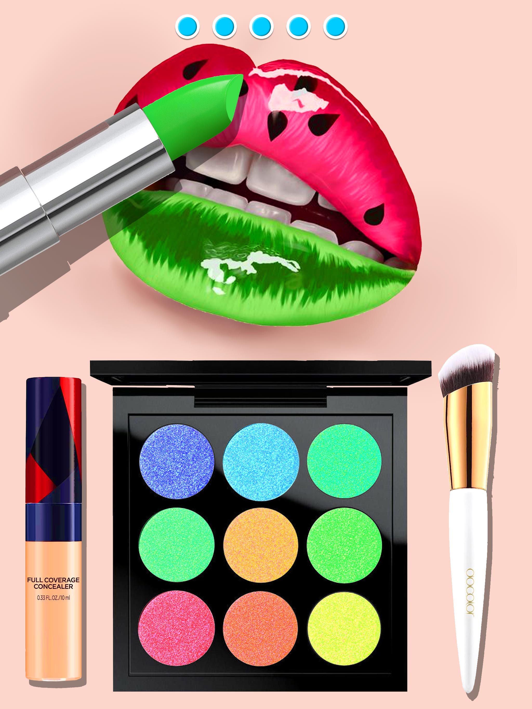 اسکرین شات 5 بازی Makeup Kit: DIY Dress Up Games