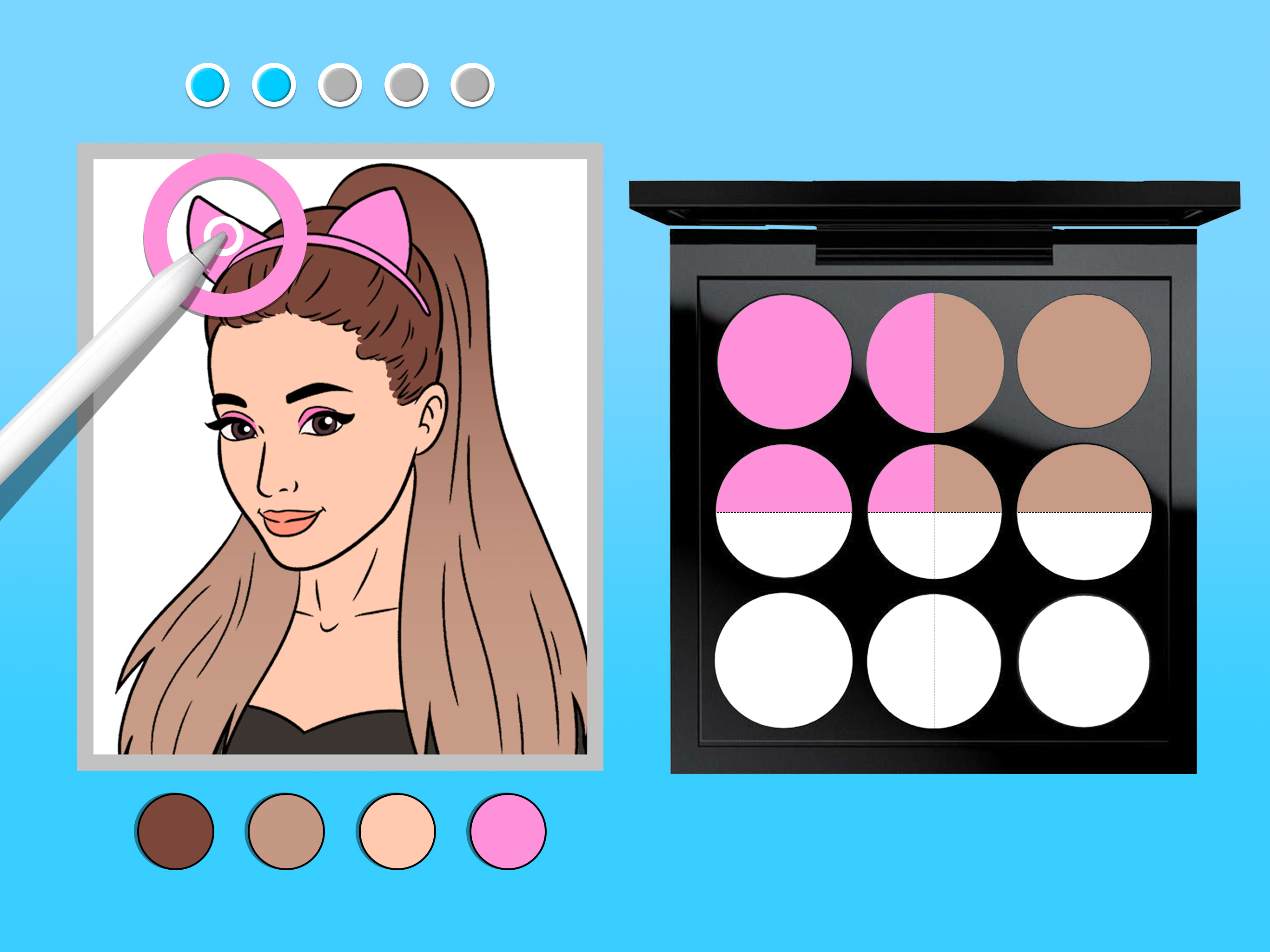 اسکرین شات 8 بازی Makeup Kit: DIY Dress Up Games