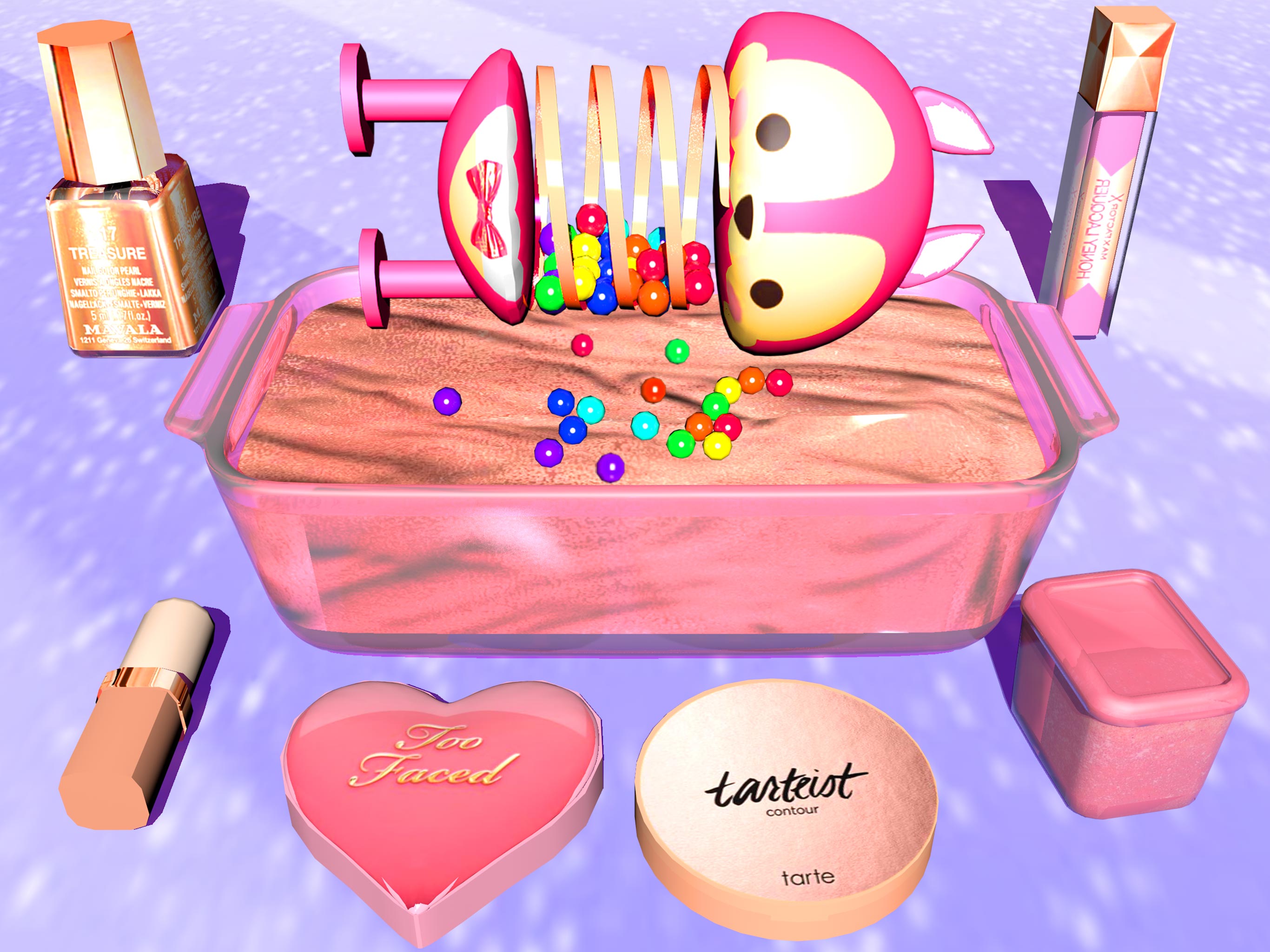 اسکرین شات 4 بازی Mix Makeup & Pop it into Slime