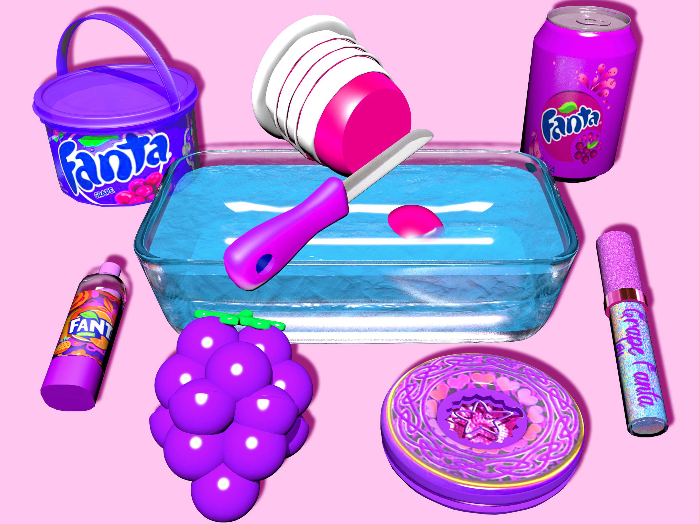 اسکرین شات 2 بازی Mix Makeup & Pop it into Slime